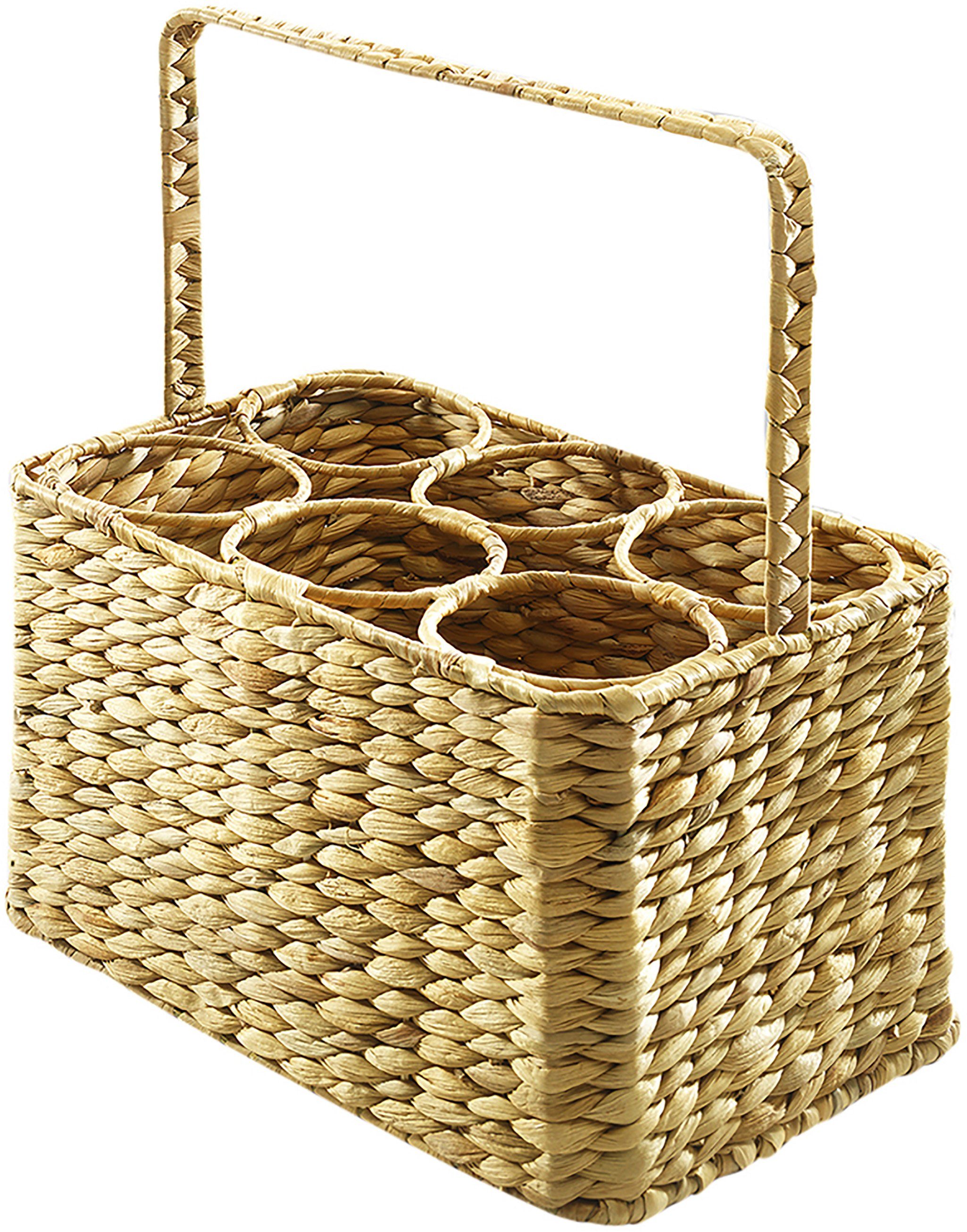 Kobolo Flaschenkorb Flaschenträger -Wasserhyazinthe- für 6 Flaschen günstig online kaufen