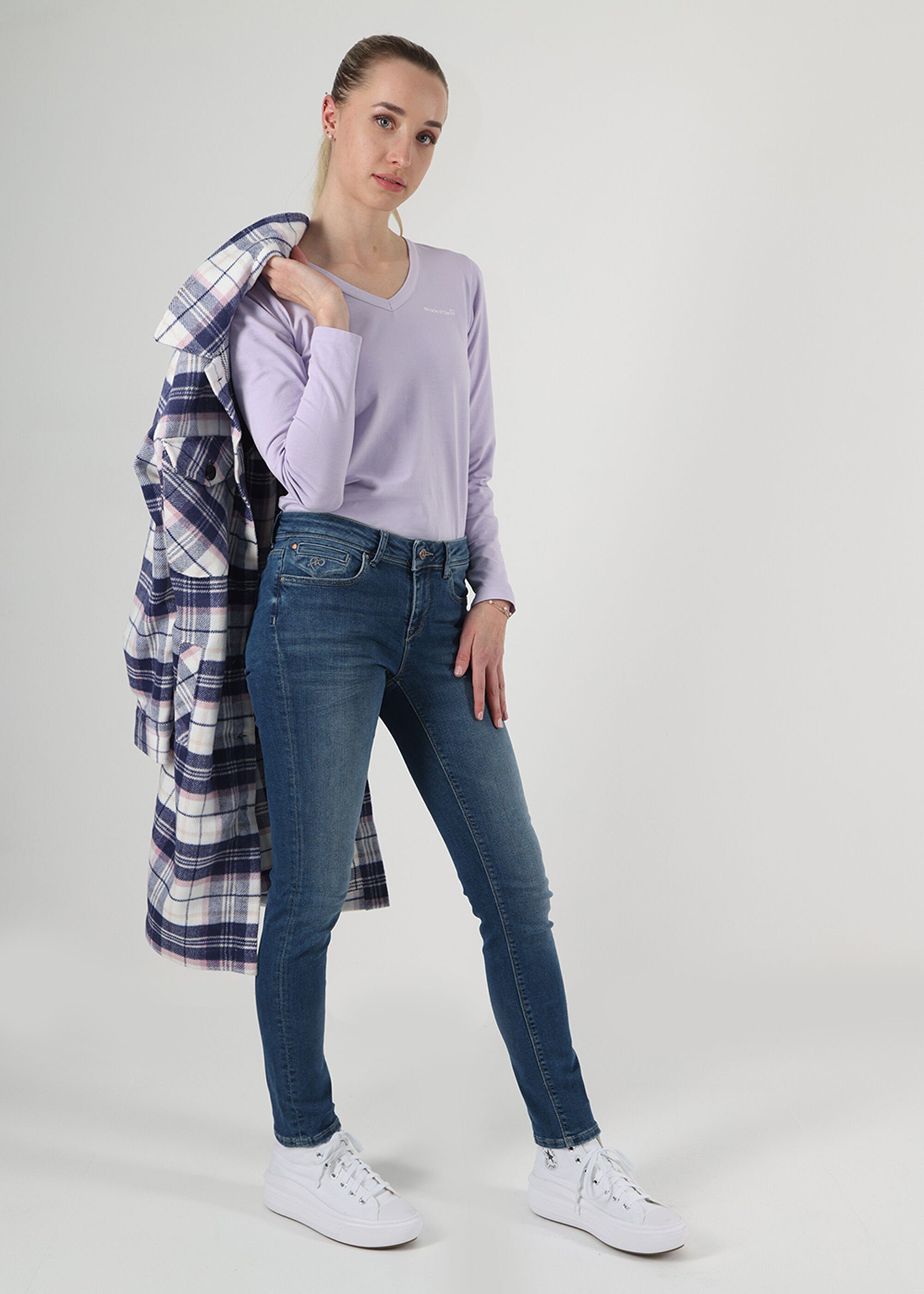 Silver 5-Pocket-Jeans Look Monika of Blue Denim Used im Miracle