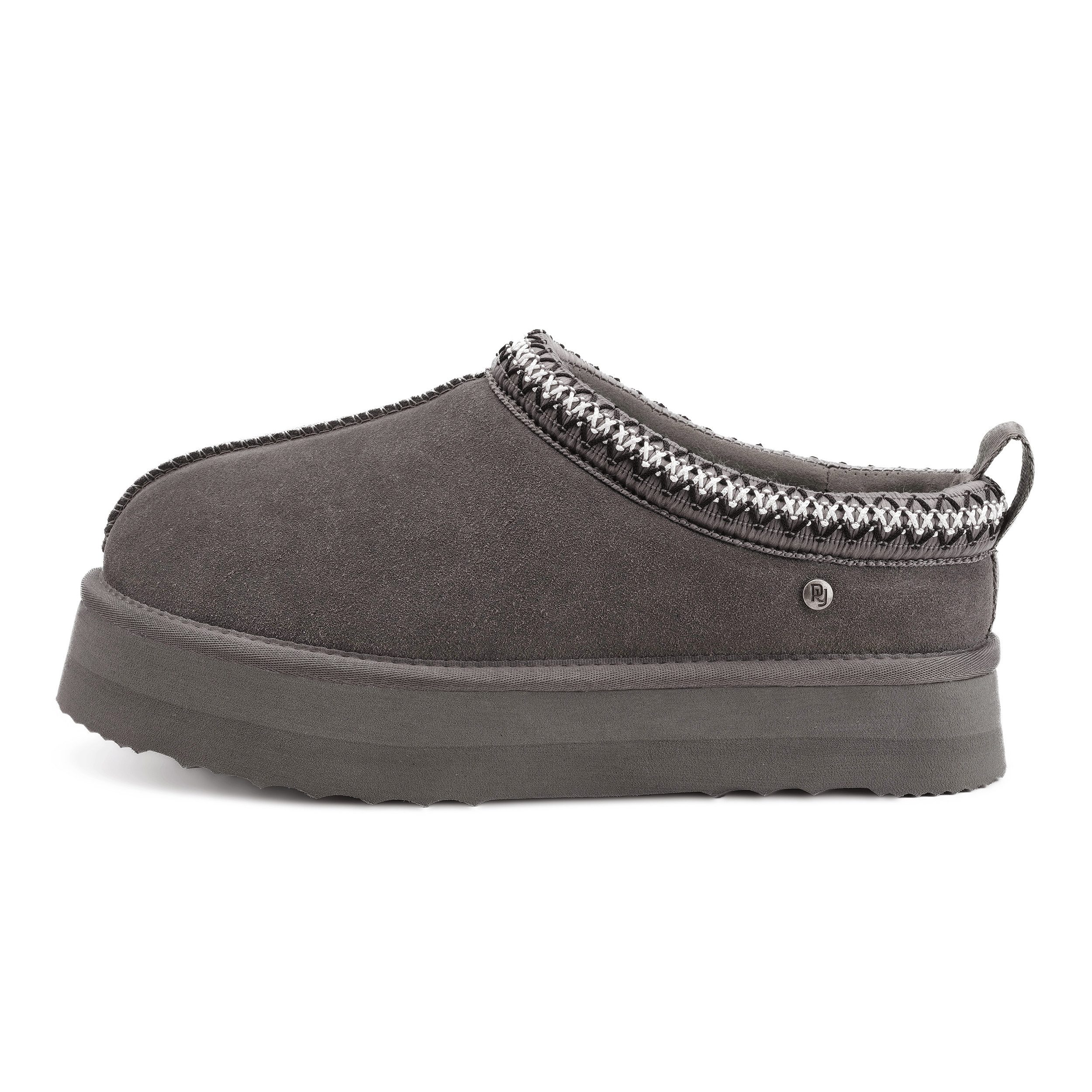 Parfeying Damen Pantoffel aus luxuriösem australischem Lammerfell outdoor Plüsch Hausschuhe echtem weicher Merinwolle 100% naturliche Meterialien