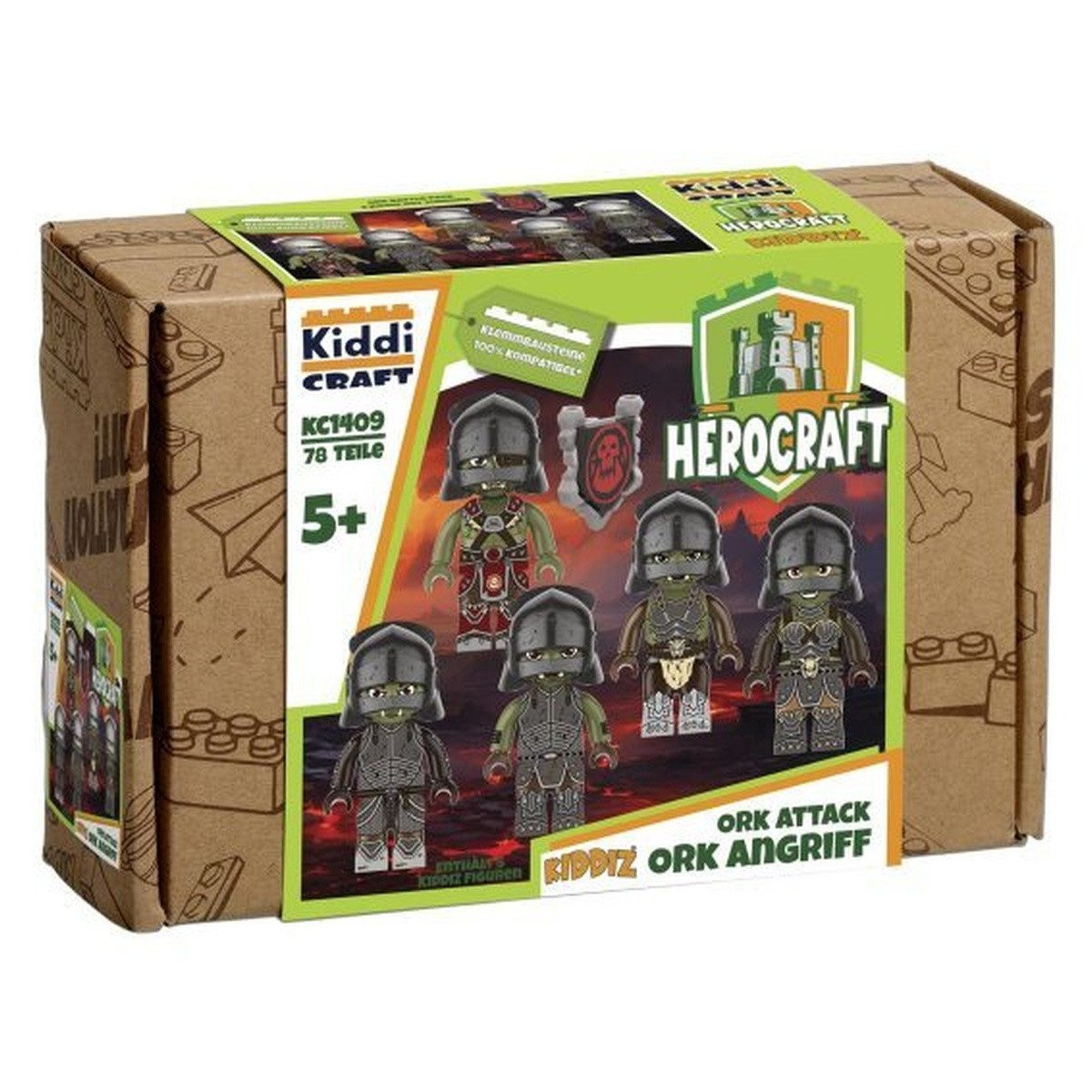 Wisam Kiddicraft KC1409 KIDDIZ Figuren-Pack: Ork Angriff Spielbausteine