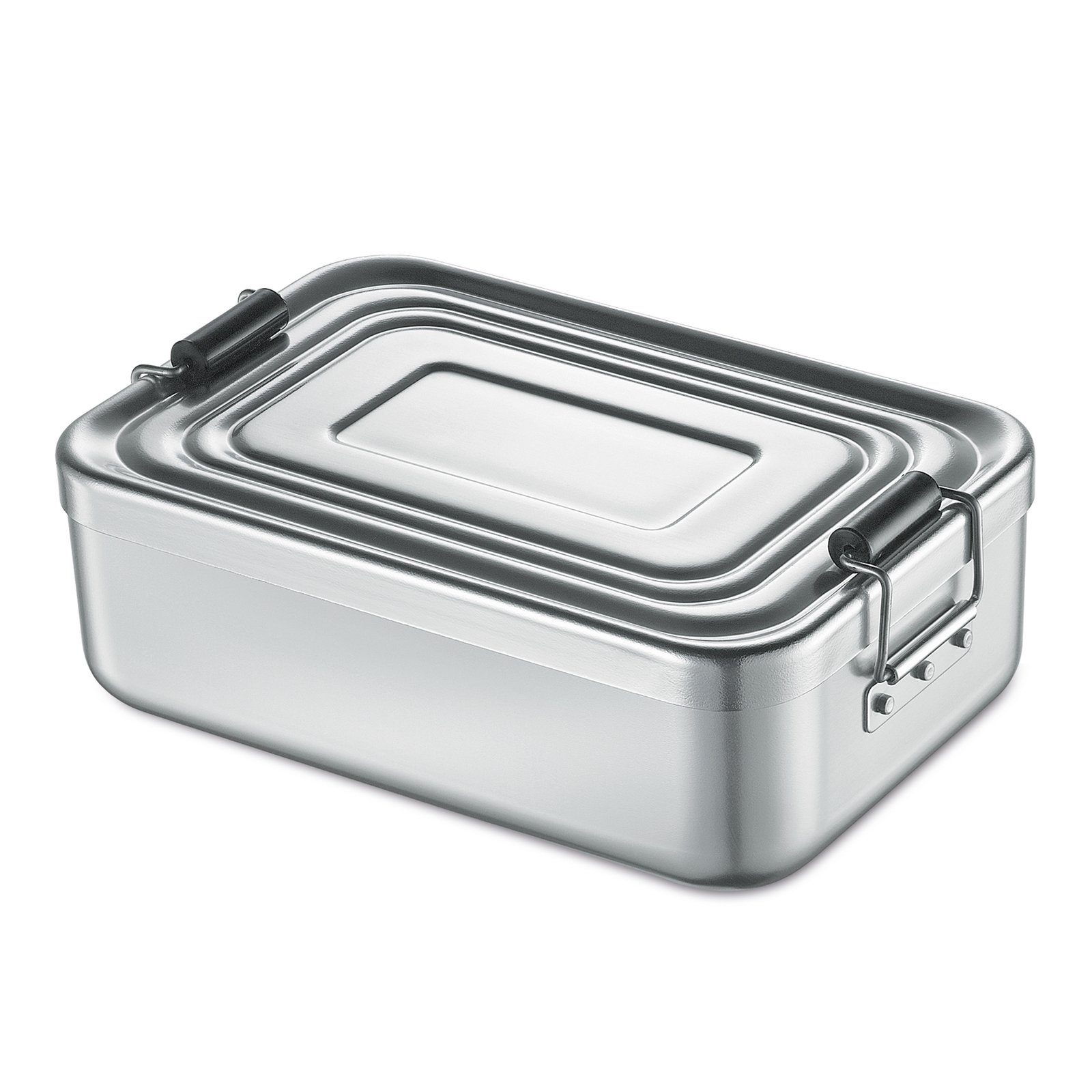 Neuetischkultur Lunchbox Lunchbox Aluminium Klein, Aluminium, (Stück, 1-tlg), to go Brotbox Silber