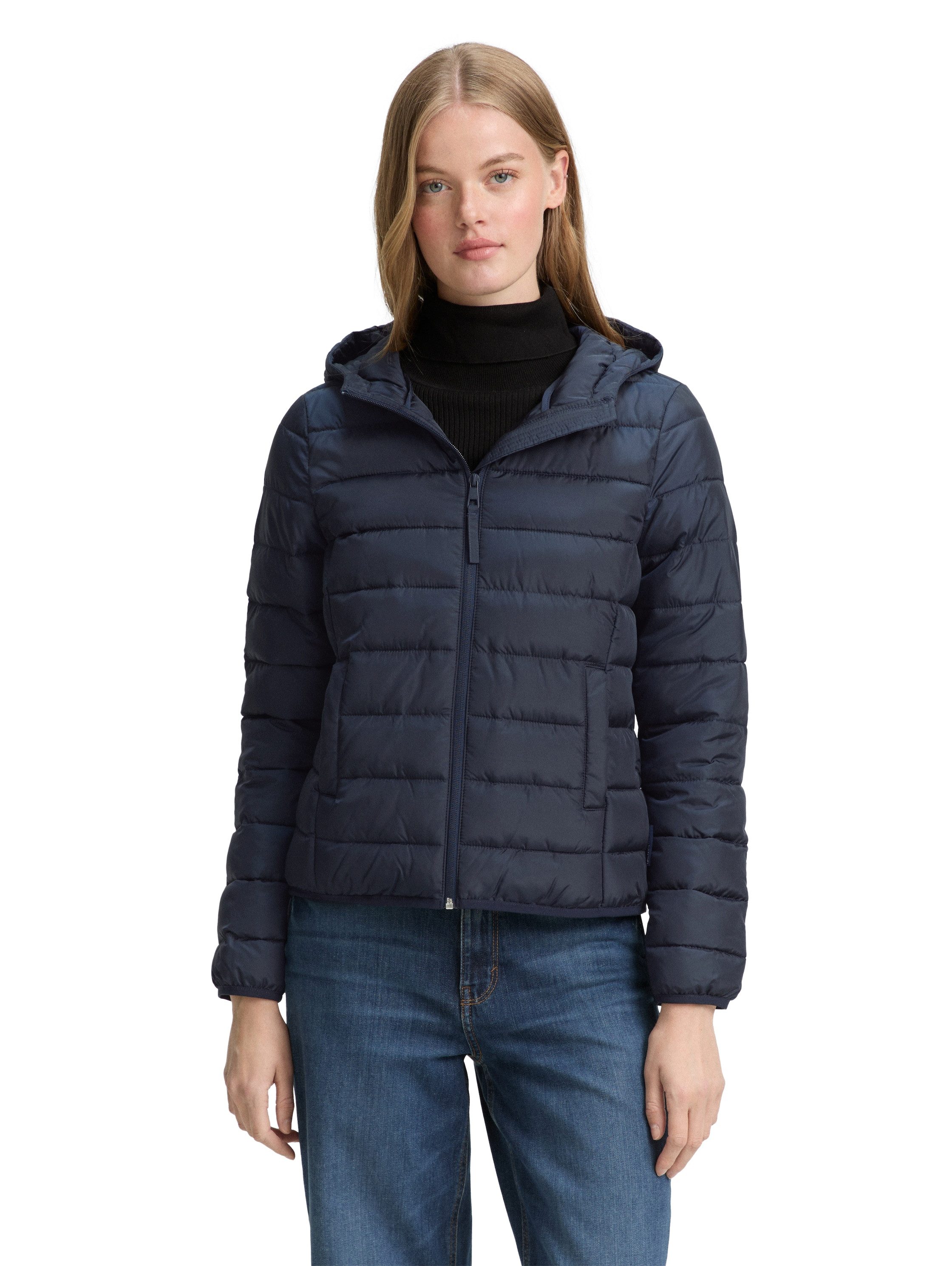 TOM TAILOR Denim Steppjacke mit Kapuze günstig online kaufen