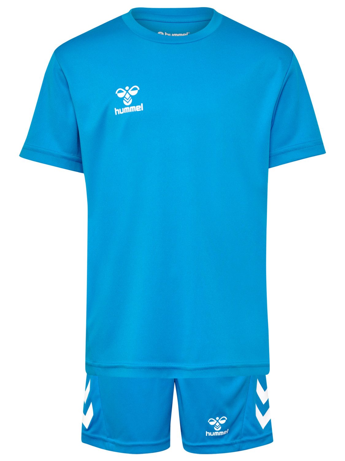 hummel T-Shirt Sportset Regular Fit Logodruck für Unisex (2-tlg) Normal Fit bedruckt atmungsaktiv Ohne Verschluss modisch-Style