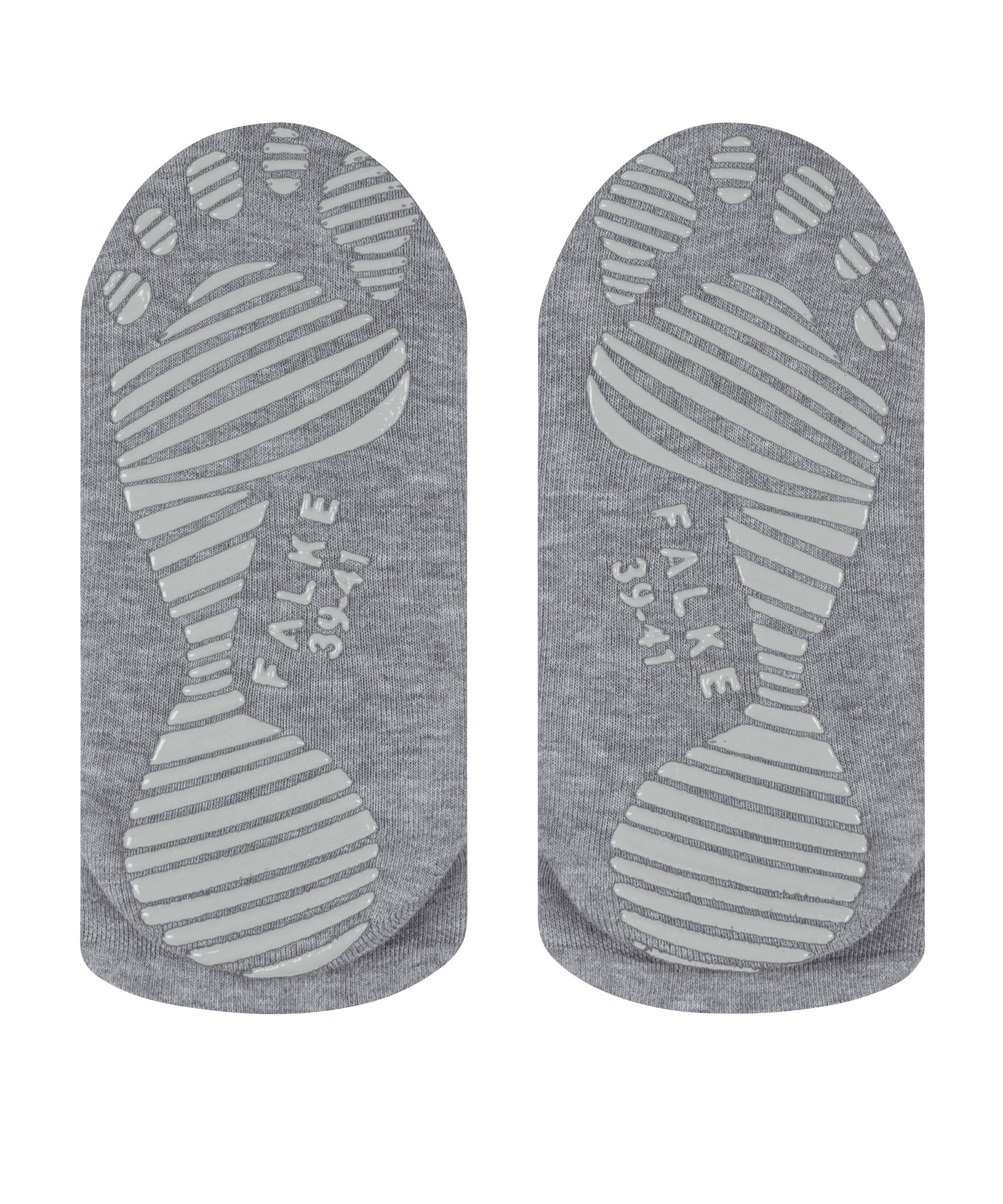 auf Noppendruck grey (3775) FALKE Sneakersocken der mit Cool rutschhemmendem Sohle light Kick (1-Paar) mel.