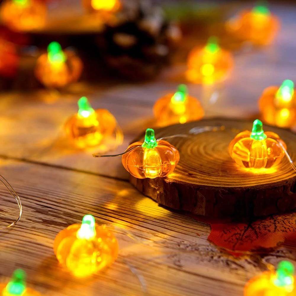 LED-Lichterkette Halloween Deko 2M/3M 20/30LEDs Batterie Kunststoff LED Girlande