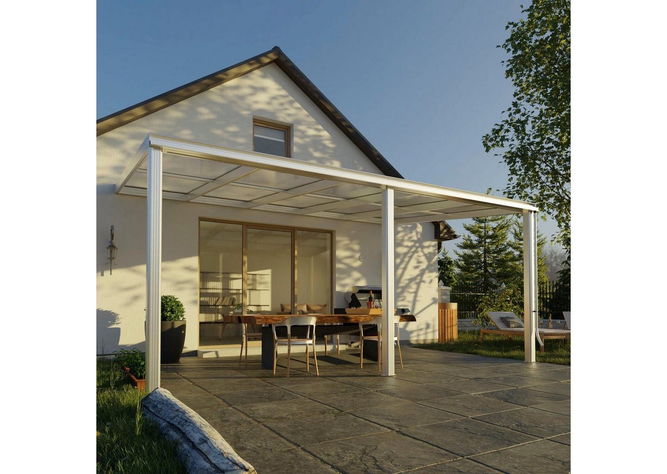 Thumbnail - Beckmann Terrassendach Exklusiv Gr. 7, BxT: 508x321,7 cm, Bedachung Doppelstegplatten