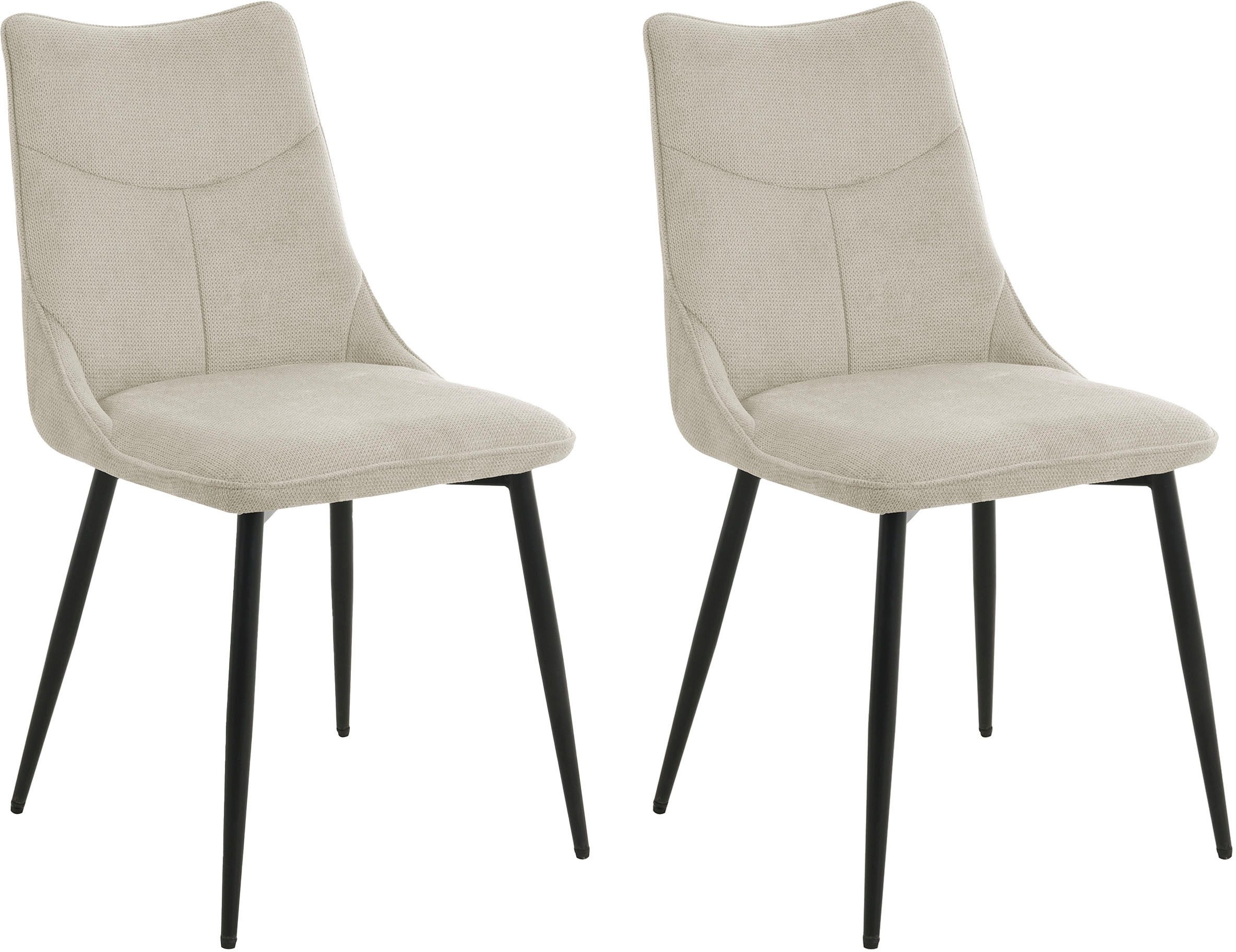 byLIVING Esszimmerstuhl Carlo (2er-Set) (Set), Gestell günstig online kaufen