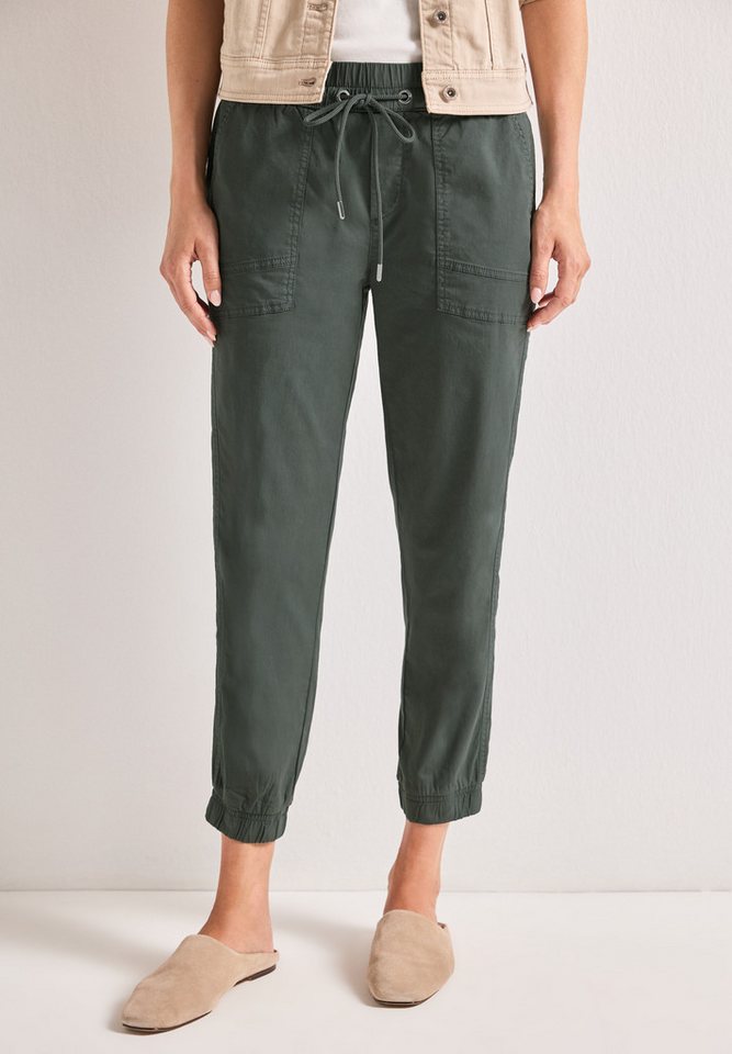 STREET ONE Jogger Pants aus Baumwolle mit Stretchanteil