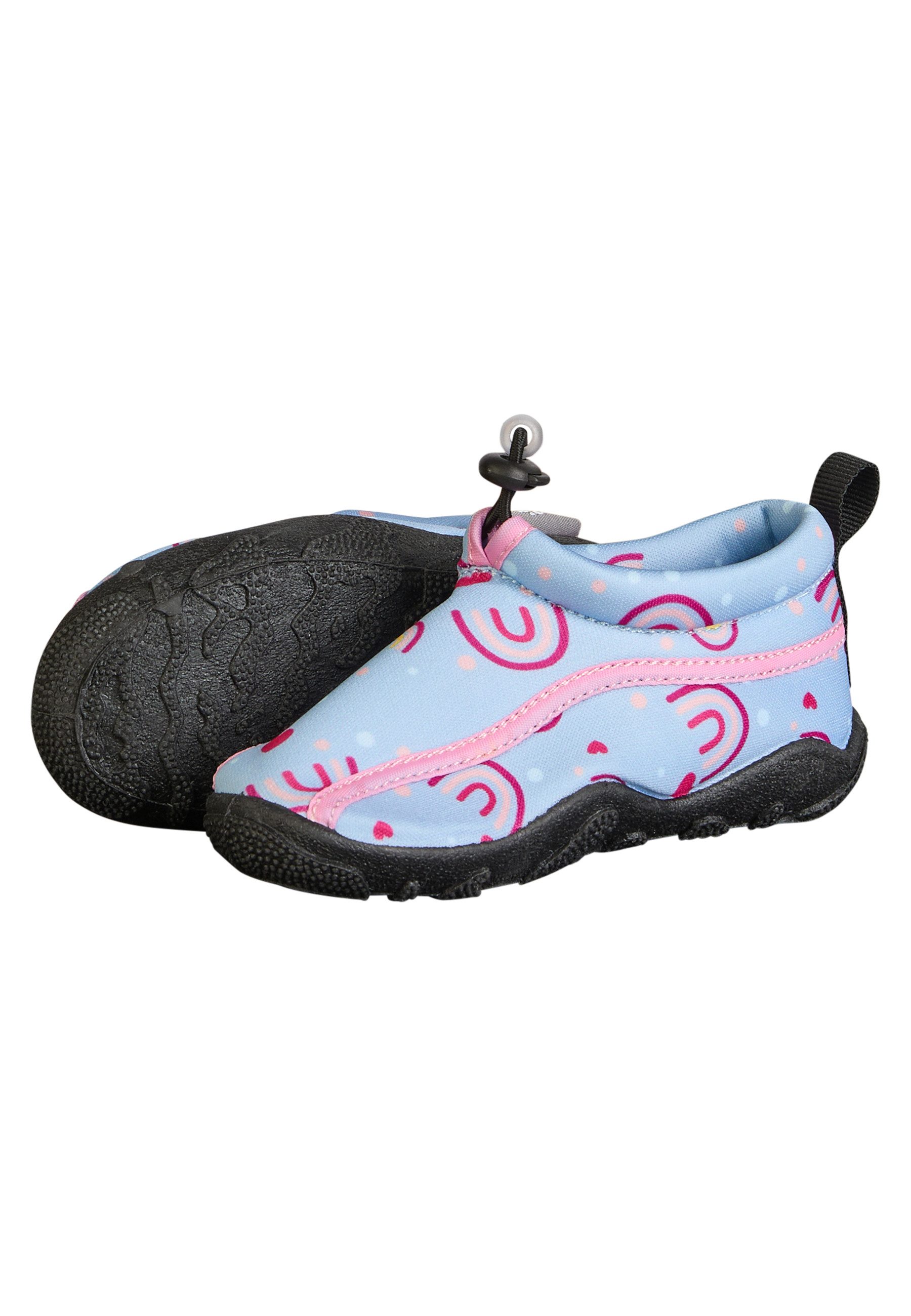 Sterntaler® Badeschuhe Regenbogen Badeschuh (1-tlg) Badeschuhe mit Regenbogen, Kordelstopper & rutschfester Sohle