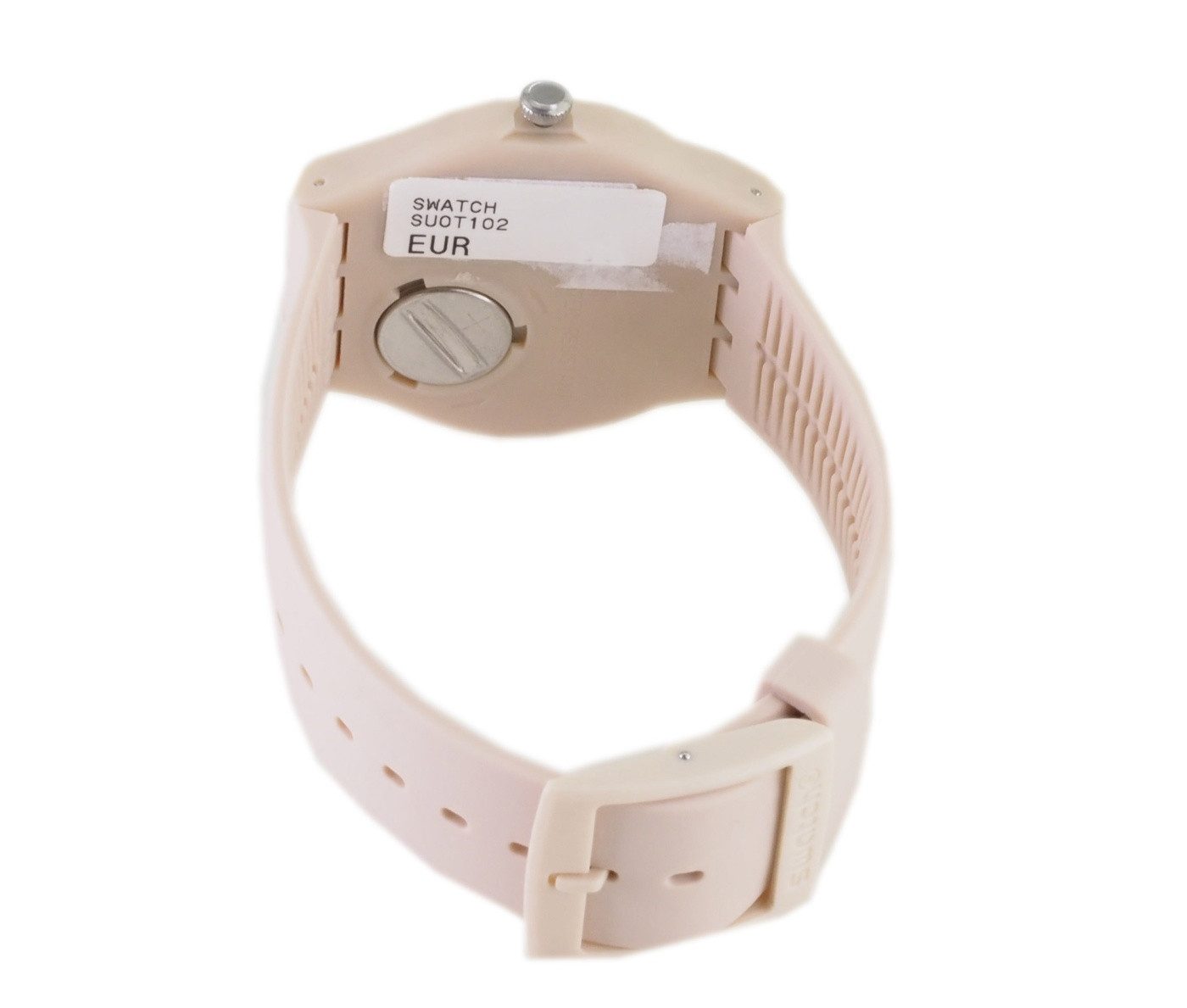 Swatch Quarzuhr Swatch Unisex Quarz Uhr SUOT102 Beigesounds X32