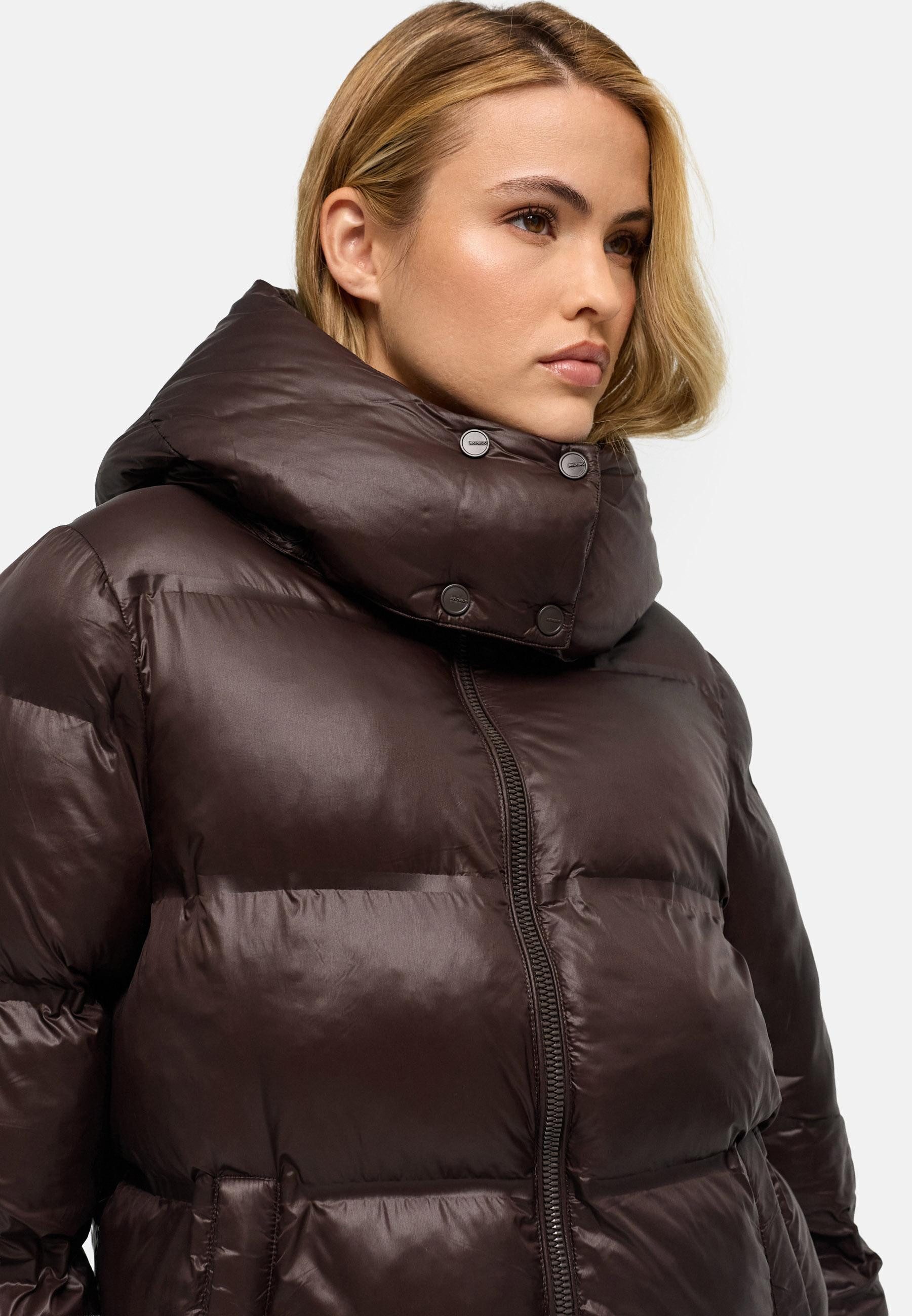 Navahoo Steppjacke Snow-Frame 14 Damen Winterjacke mit abnehmbarer Kapuze – Bild 4 von 5