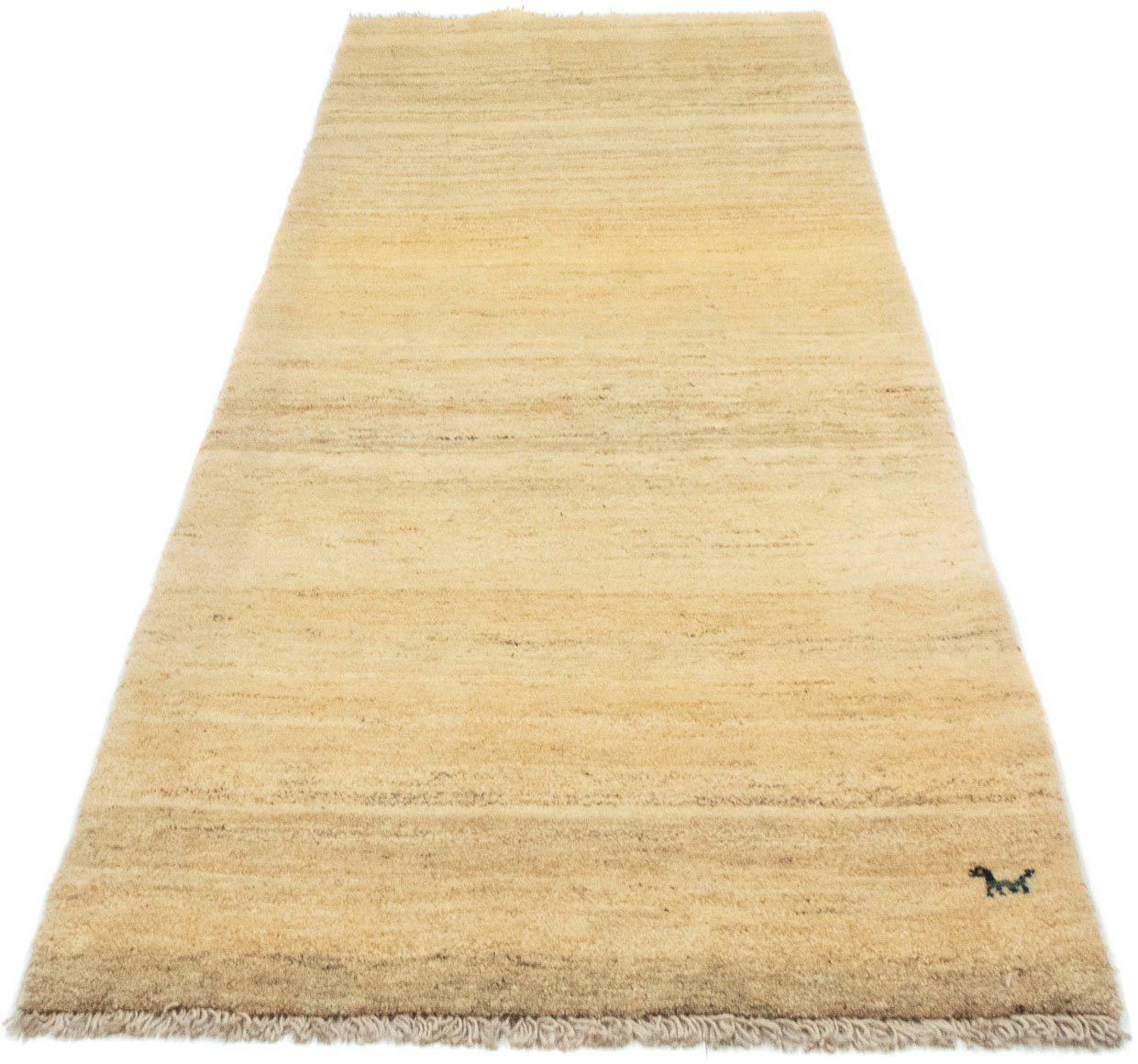 Wollteppich Gabbeh Teppich handgeknüpft natur, morgenland, rechteckig, Höhe: 18 mm, handgeknüpft | Kurzflor-Teppiche