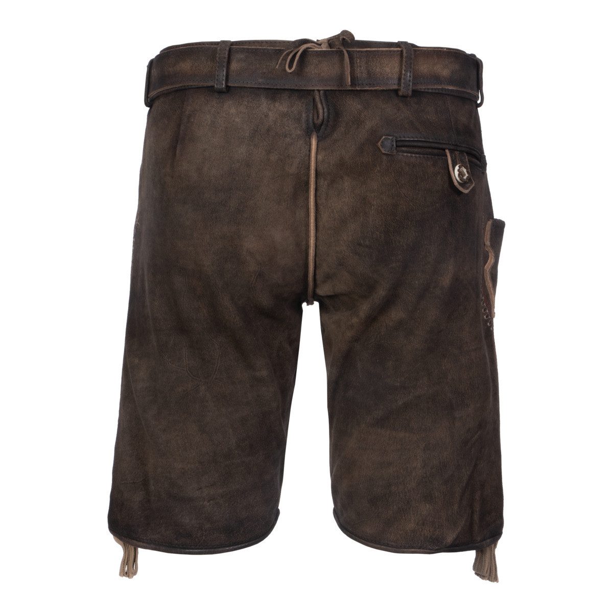 Krüger Trachtenlederhose Furchtlos und Treu 3 Herren (1-tlg) Trachtenlederh günstig online kaufen