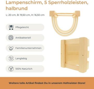 Hofmeister Lampenschirm, Saunalampe Blendschirm Sauna Holz Lampe