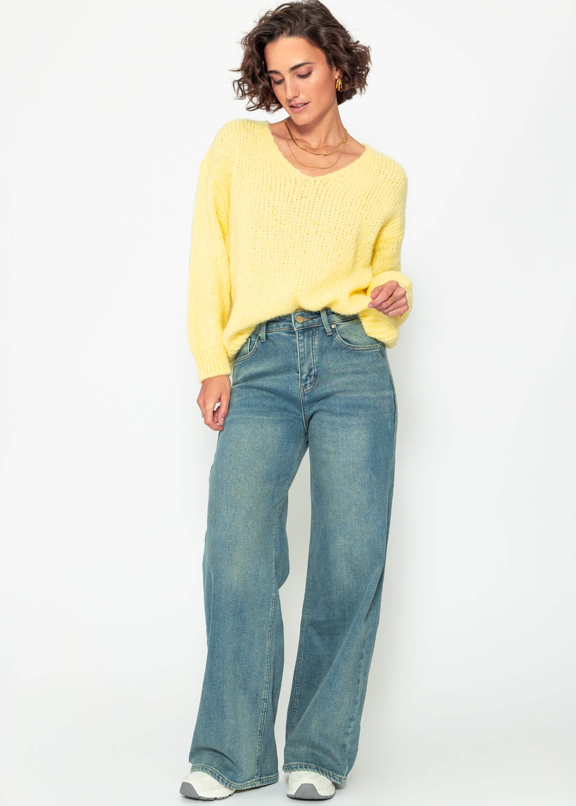 SASSYCLASSY Strickpullover Oversize Pullover Damen mit günstig online kaufen