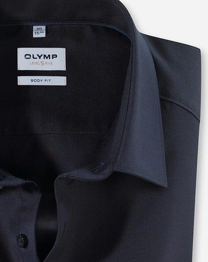 OLYMP Businesshemd Level 5 nachtblau fit body