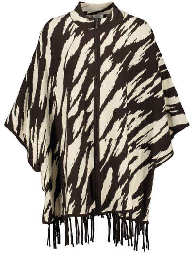 GERRY WEBER Poncho Poncho Mit Zipverschluss