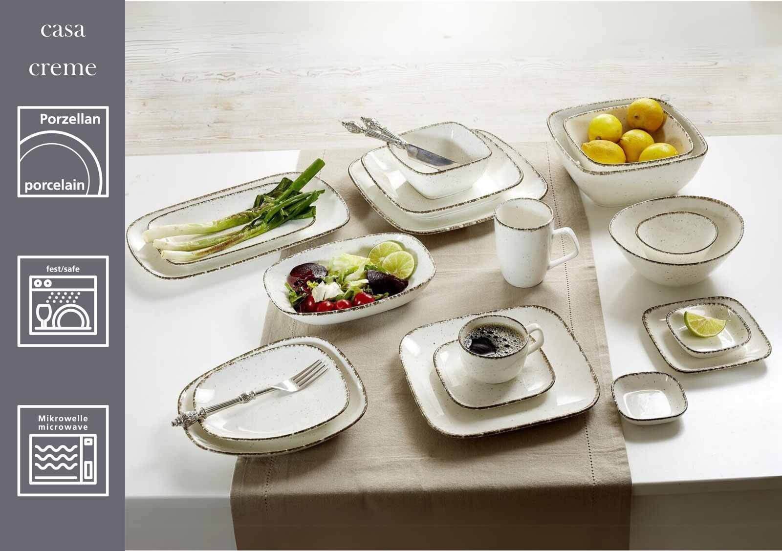 Ritzenhoff & Breker Speiseteller Casa Speiseteller ø 27 cm 3er Set, (3 St)