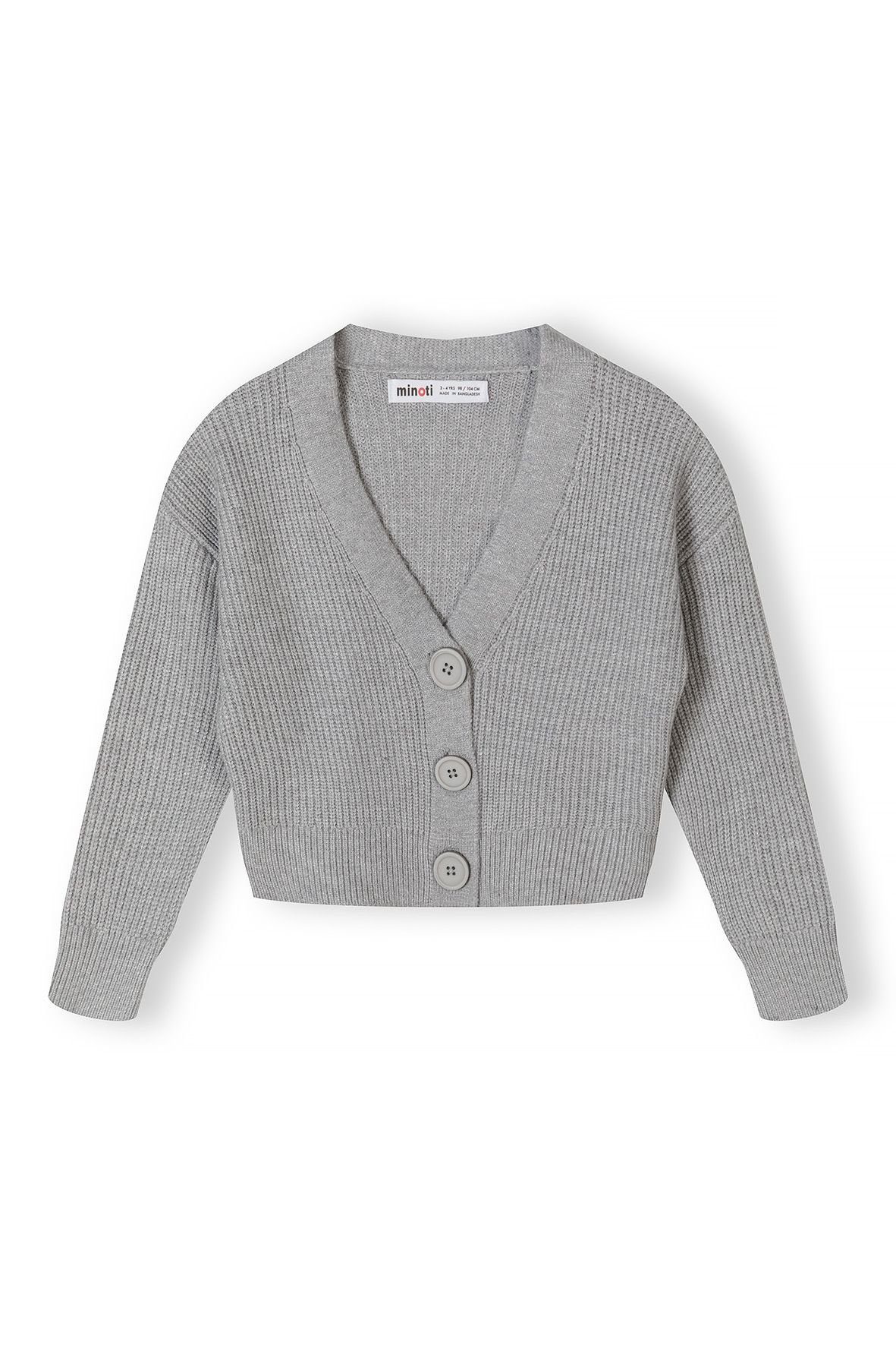 MINOTI Cardigan mit Knopfleiste (12m-14y) Grau