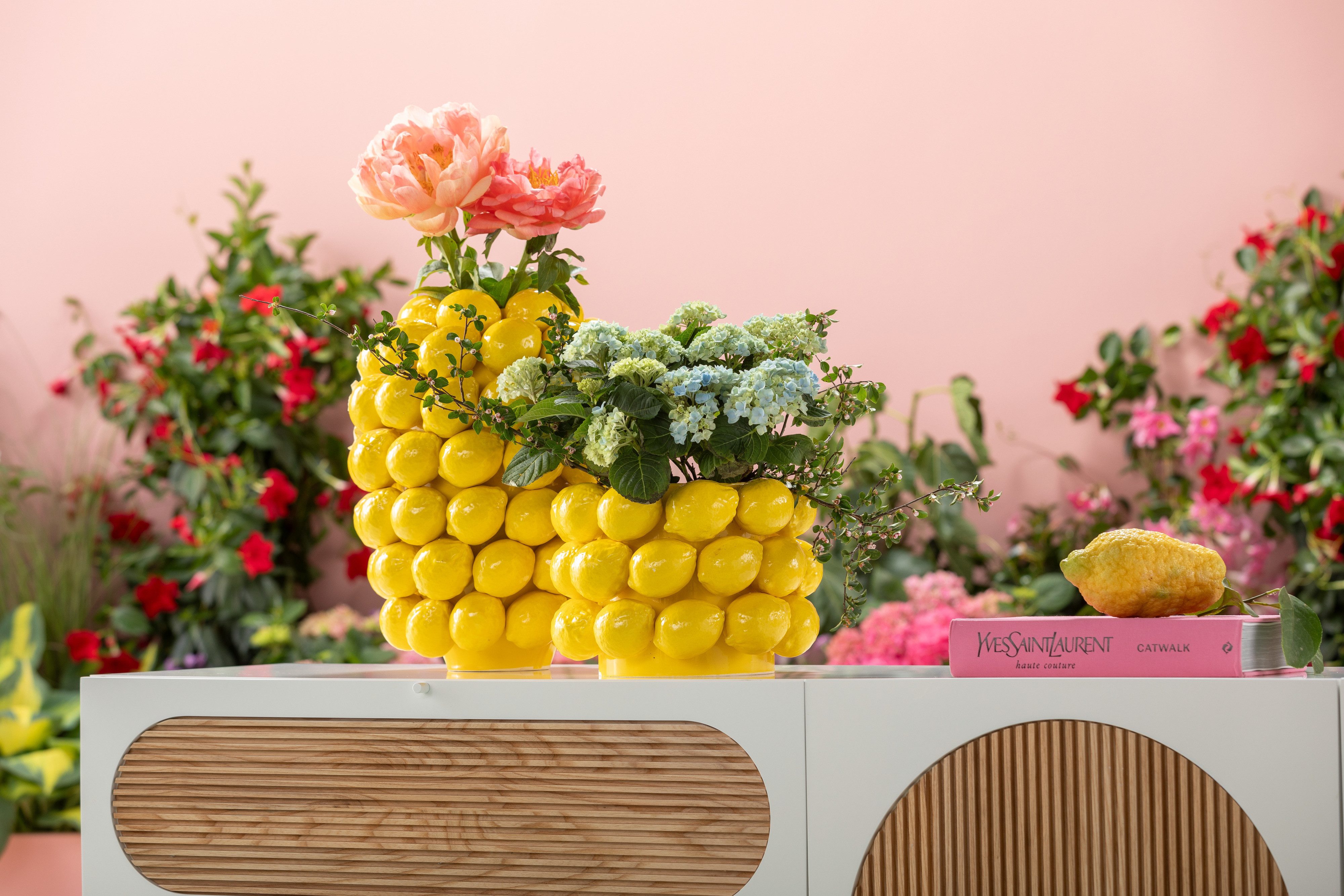 KARE Vase Lemon Juice, Höhe 40 cm, Ø 31 cm, Porzellan, gelb günstig online kaufen