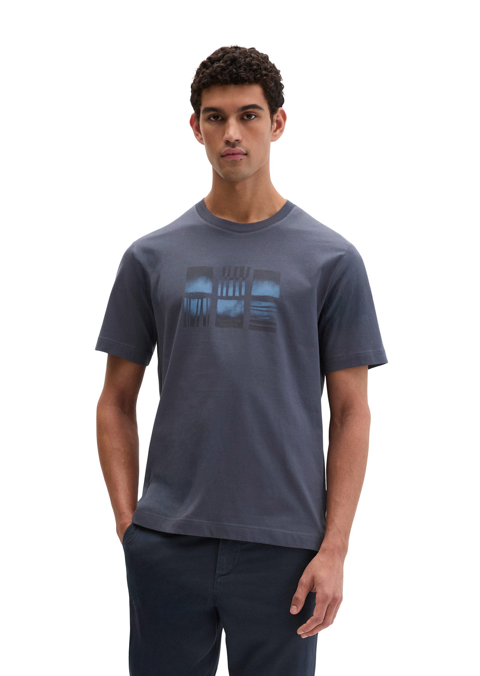 Marc O'Polo T-Shirt mit mittigem Print vorne