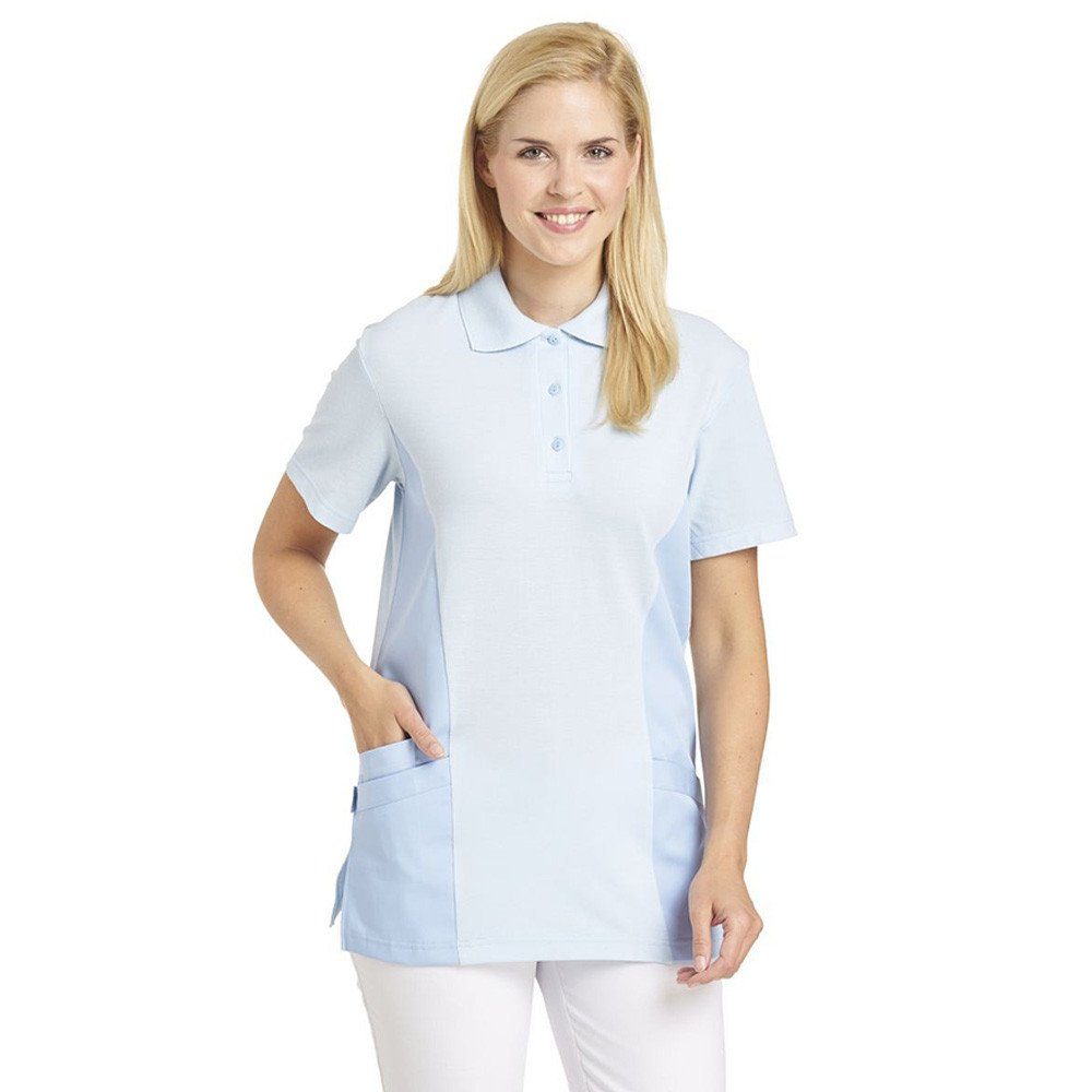 Leiber Poloshirt Leiber 08/2546 Damen-Poloshirt Halbarm, hellblau