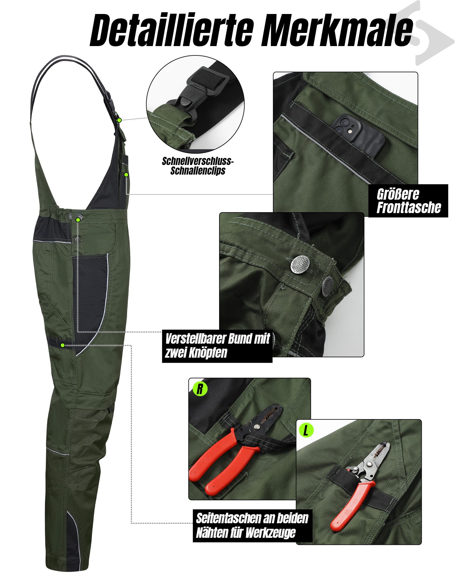 SCHEIBLER WORKWEAR Arbeitslatzhose Active Extreme aus robuster Twillqualitä günstig online kaufen