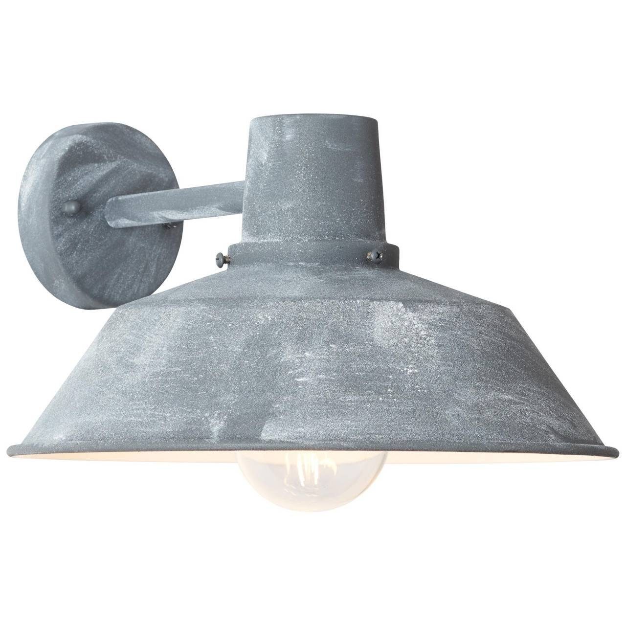 grau 60W Humphrey, E27, Lampe A60, Beton LED Brilliant Außen-Wandleuchte hängend 1x Humphrey Außenwandleuchte