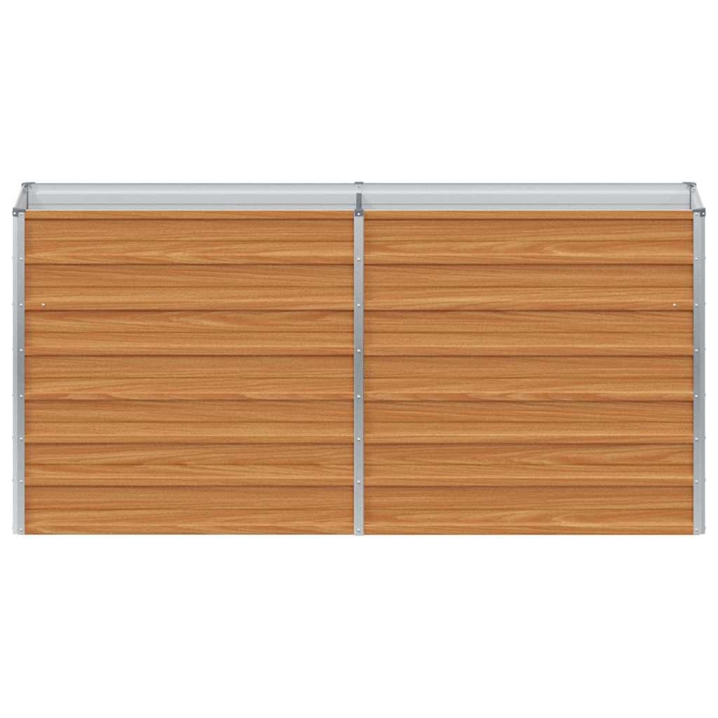 vidaXL Hochbeet Hochbeet Hellbraun 160 x 40 x 77 cm Verzinkter Stahl (1 St) – Bild 5 von 5