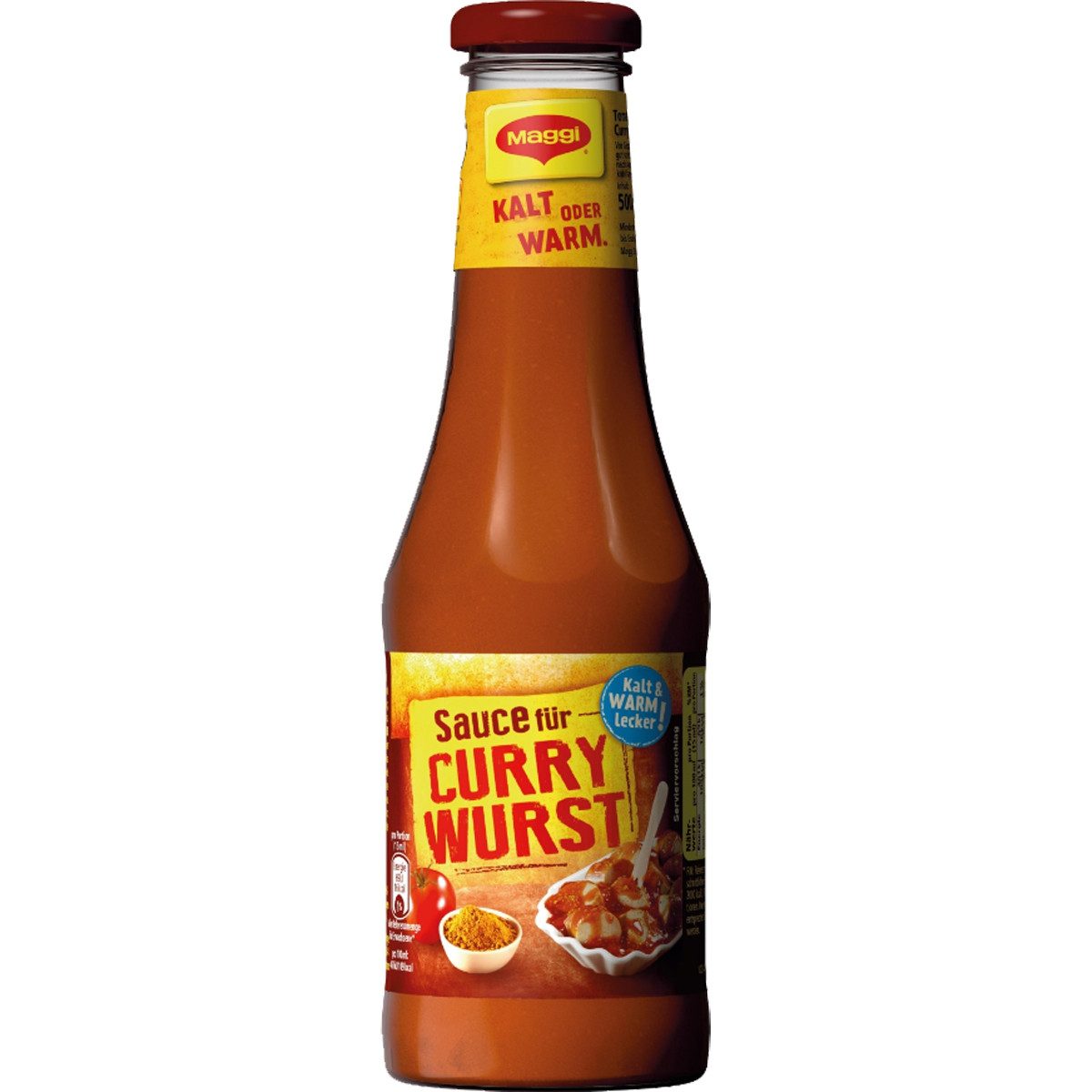 MAGGI Saucen, Maggi Currywurst Sauce fruchtig pikant mit feiner Schärfe 500ml