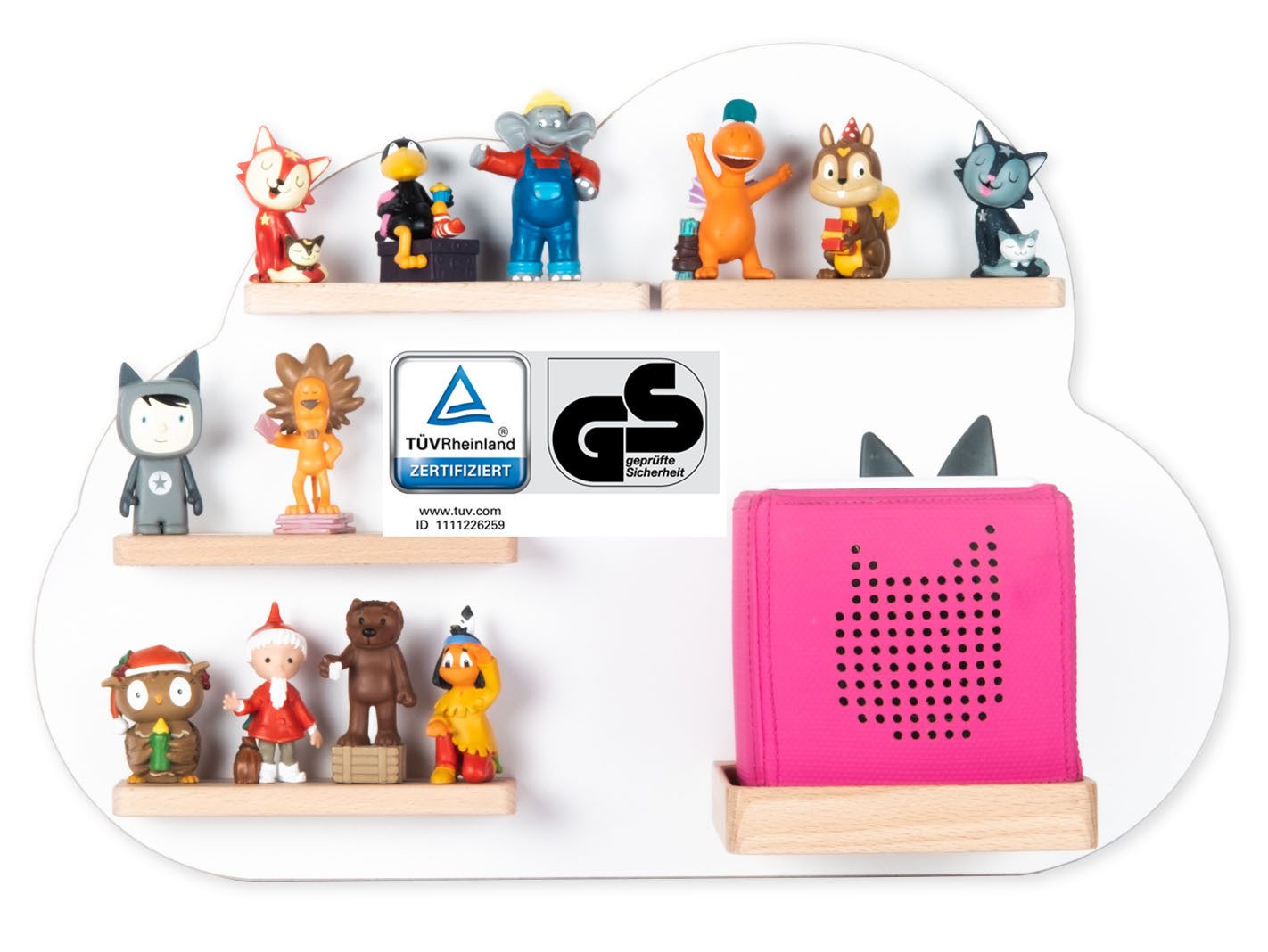 Boarti Wandregal Regal Holz Wolke Kinder Toniebox Tonies Figuren günstig online kaufen