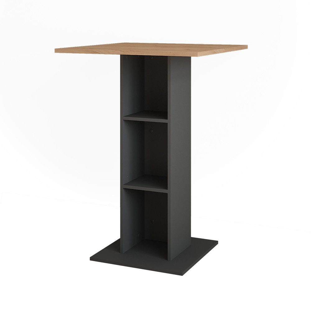 Vicco Bartisch Repose, Goldkraft Eiche/Anthrazit, 75 x 75 cm günstig online kaufen