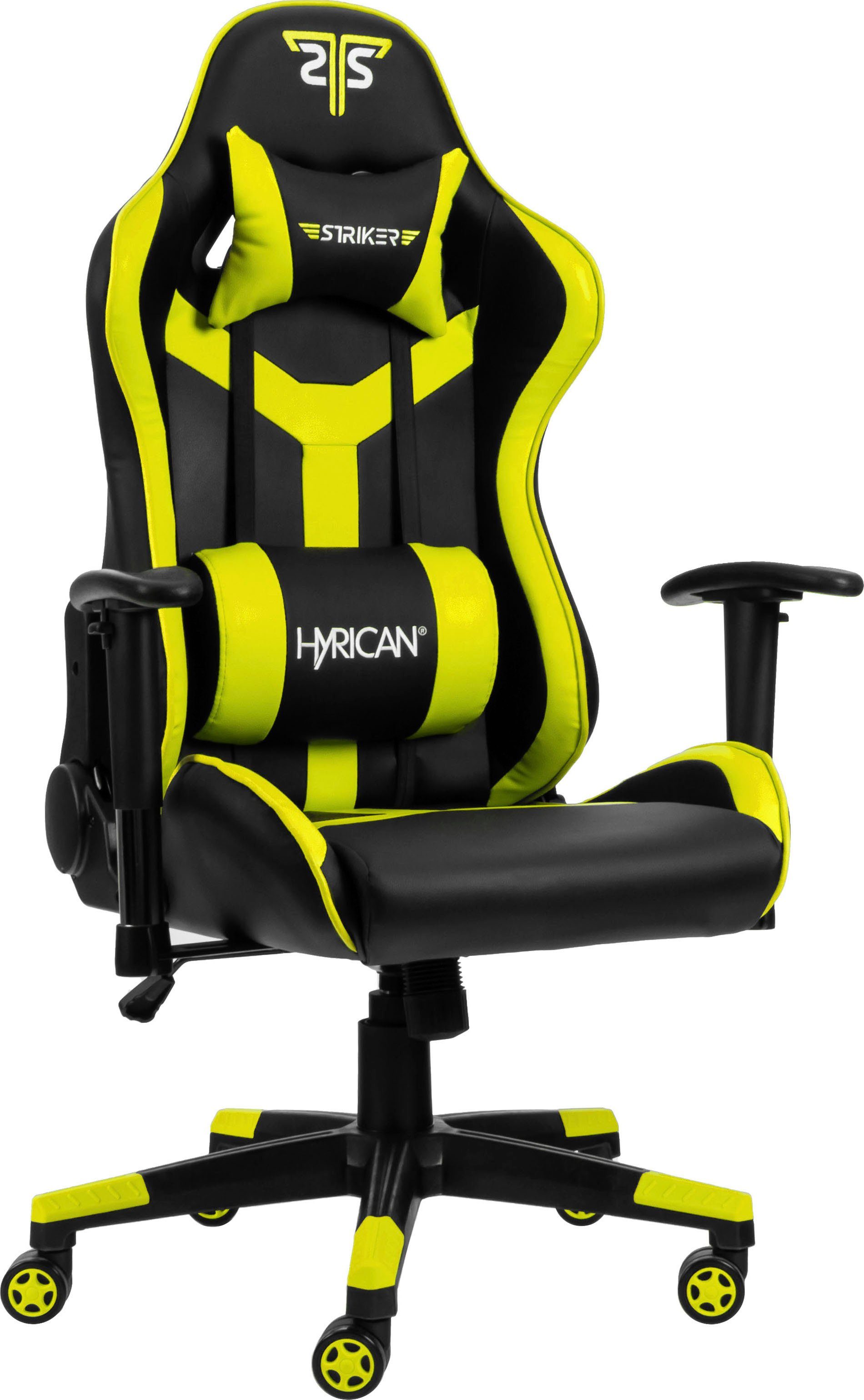 Hyrican Gaming-Stuhl Striker Gaming-Stuhl "Copilot" Gamingstuhl +  Stuhlunterlage (Set), Bodenschutzmatte 1100x1100x2mm