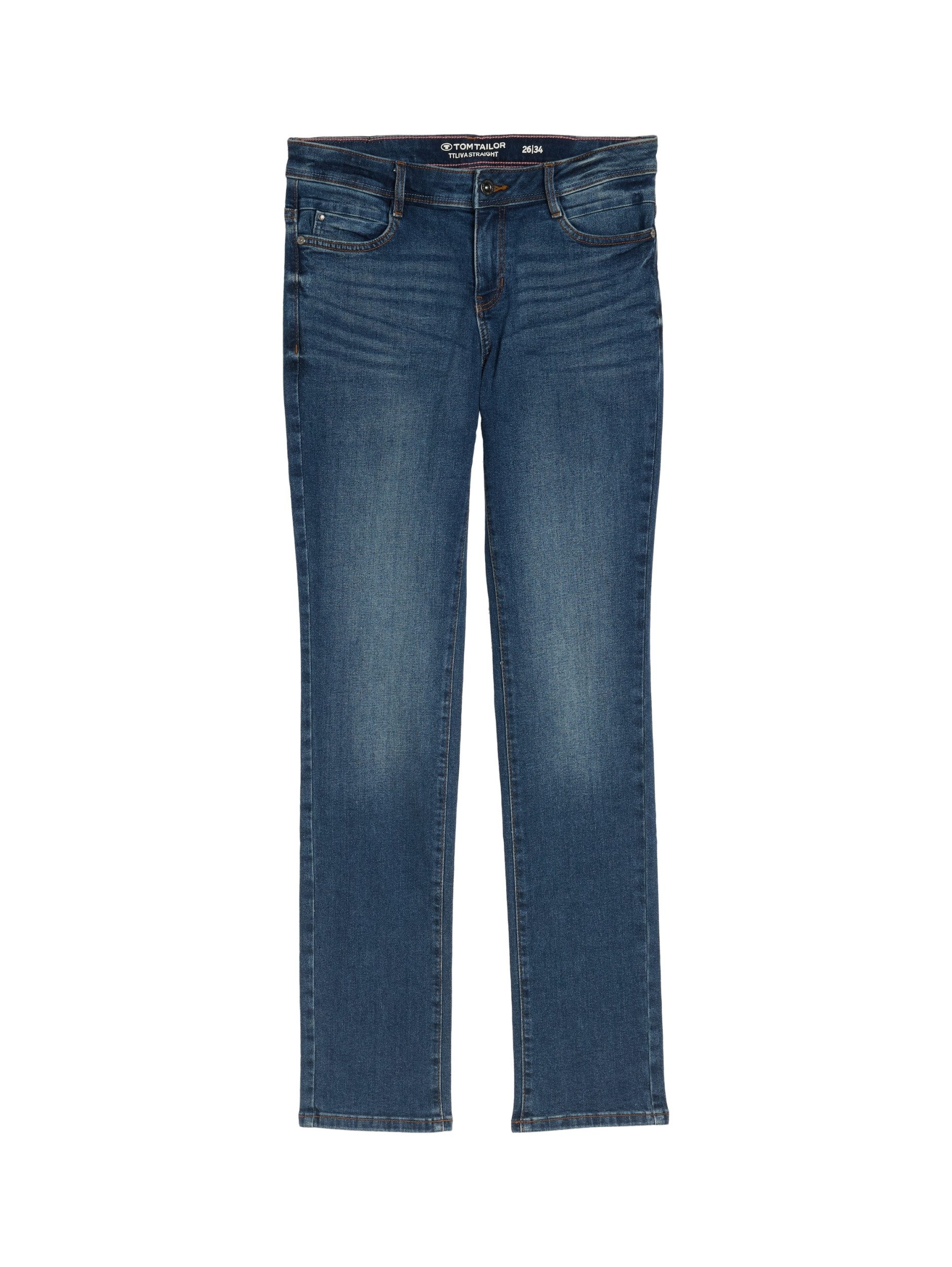 Clean Mid Stone Blue Denim