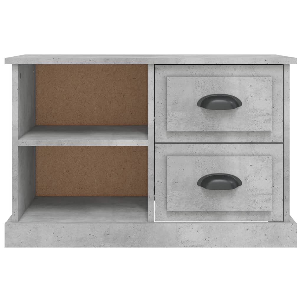 TV-Schrank Betongrau vidaXL 73x35,5x47,5 cm (1-St) TV-Schrank Holzwerkstoff