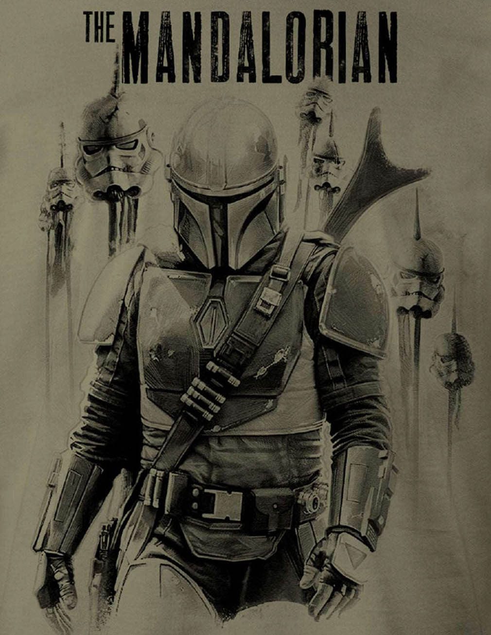 Star Wars T-Shirt The Mandalorian Olivgrün