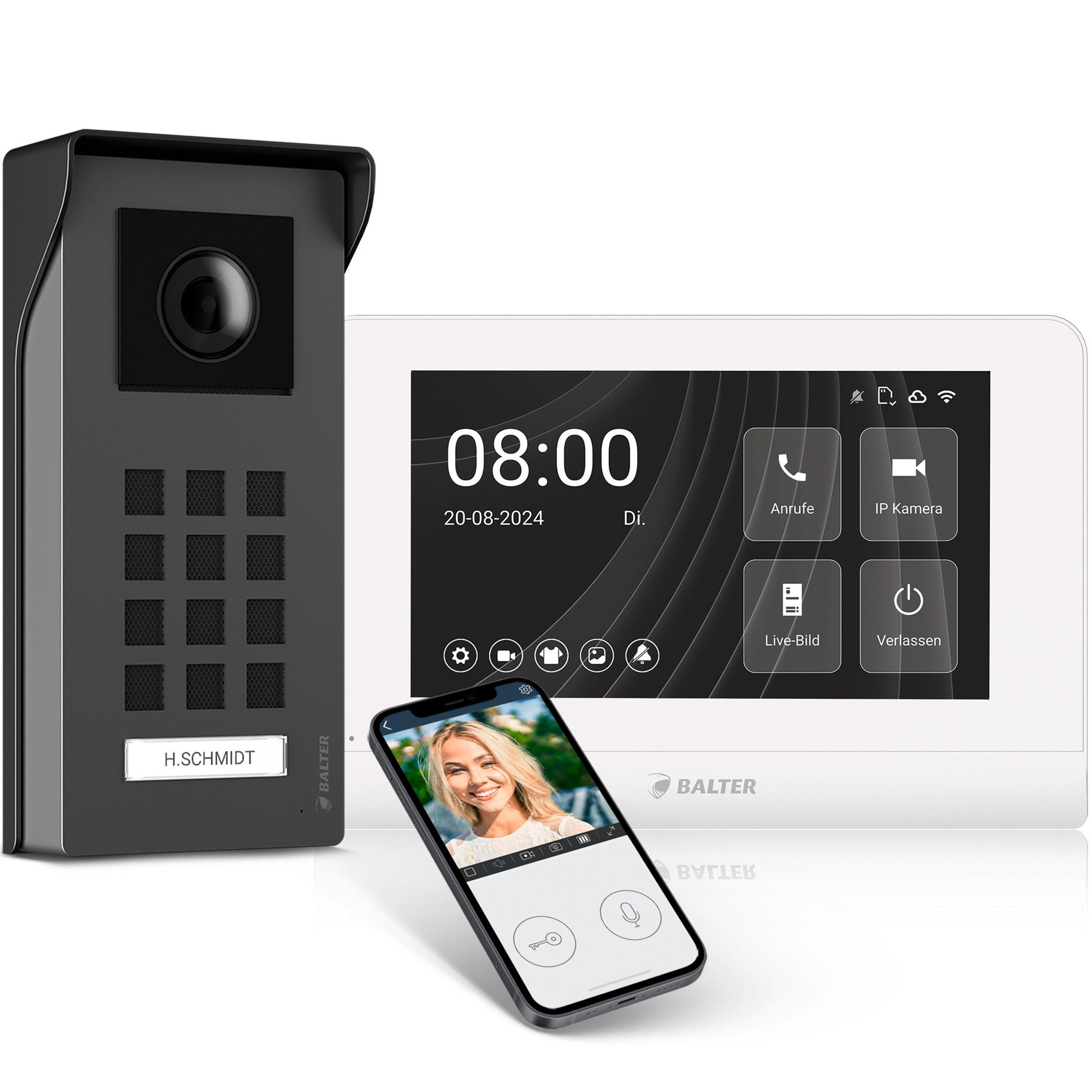 Balter Video-Türsprechanlage Entri Set M Video Türsprechanlage (Komplettset)