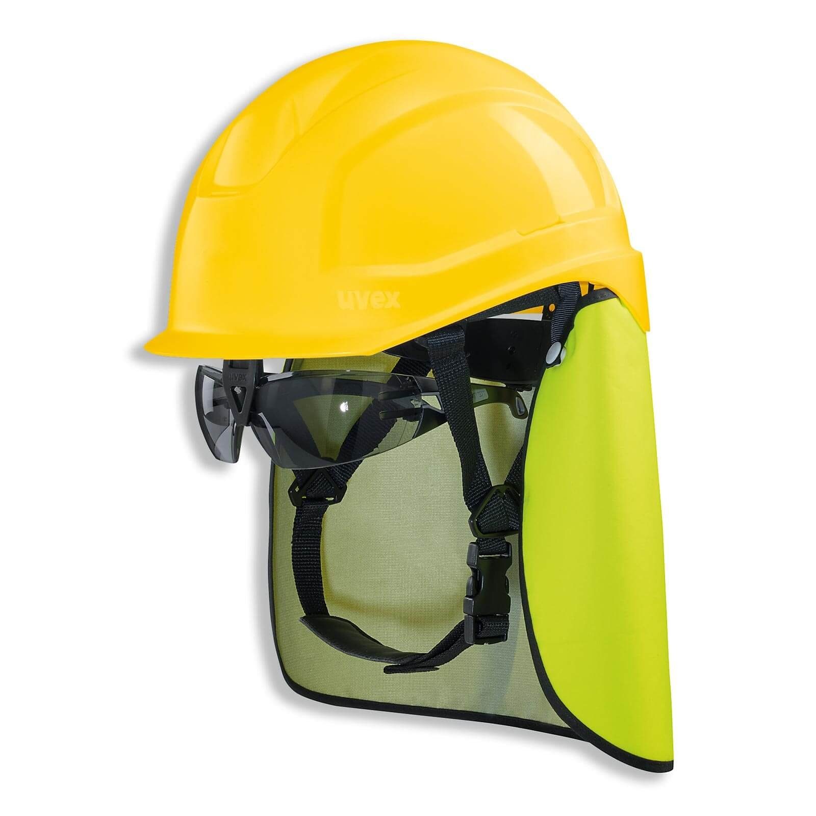 Schutzhelm Schutzhelm pheos S-KR IES + Schutzbrille + Nackenschutz