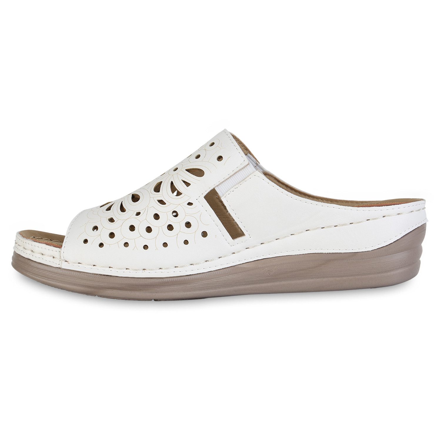 VAN HILL 841607 Sandale Damen Komfort Sandalen Bequeme Cut-outs Freizeit Ke günstig online kaufen