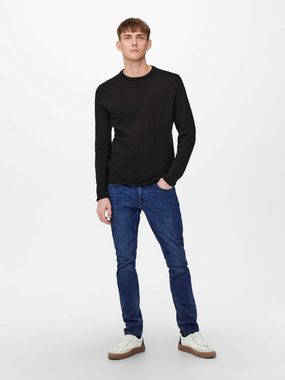 ONLY & SONS Slim-fit-Jeans Slim Fit Jeans Basic Hose Denim Stretch Pants ONSLOOM (1-tlg) 3966 in Blau