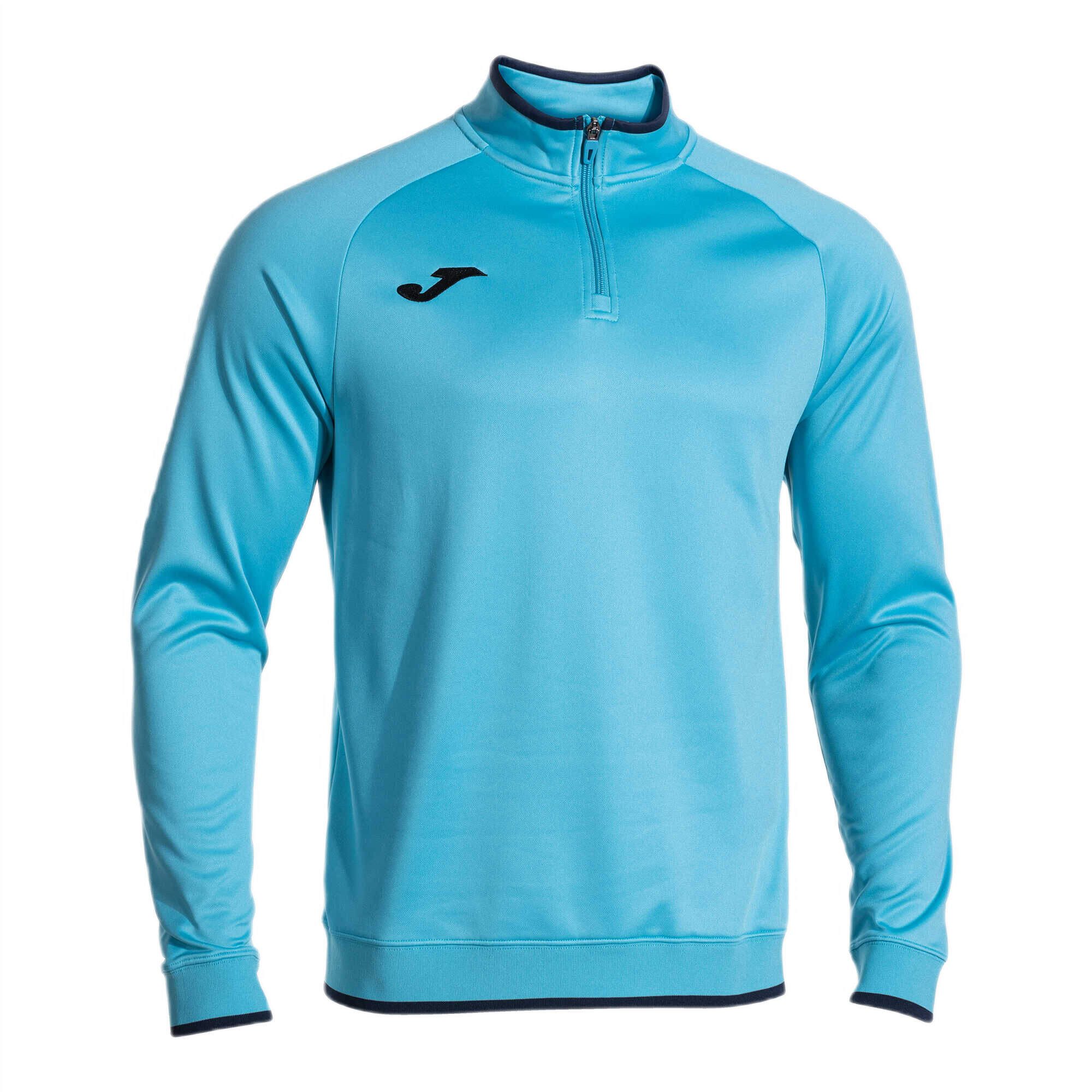 Sweatshirt Pullover Combi Premium (Half-Zip, Stehkragen) blau/navyblau Herren