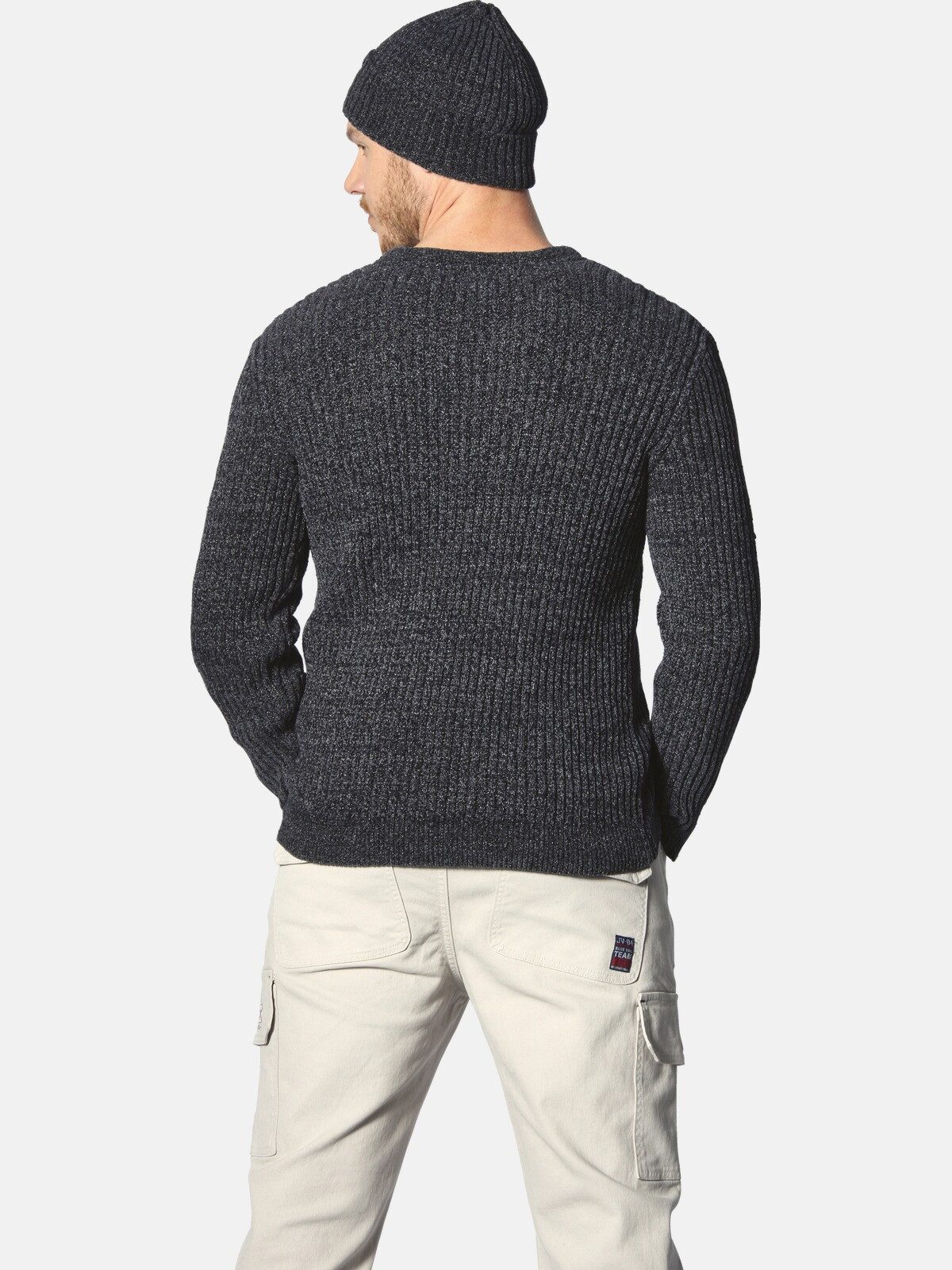 Jan Vanderstorm Strickpullover RONAI im Beanie-Style günstig online kaufen