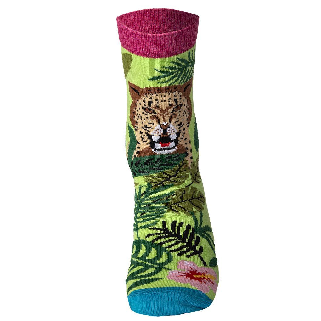 United Oddsocks - Damen 6 Socken, Socken Kurzsocken Fever Mottomotive Jungle