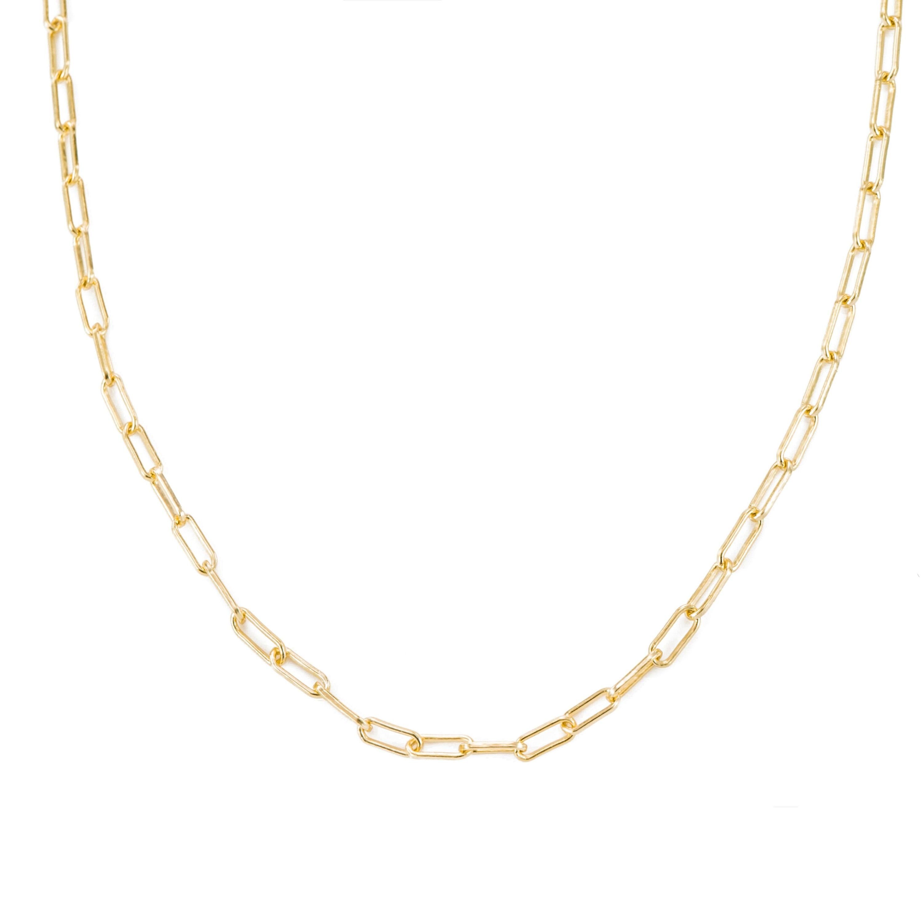 Brandlinger Gliederkette Halskette Bremen, Silber 925 vergoldet