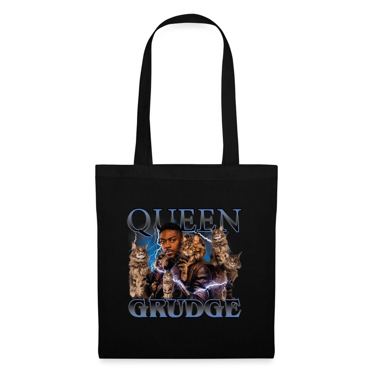 Henkeltasche Star Trek Discovery Queen Grudge Katzen Stoffbeutel