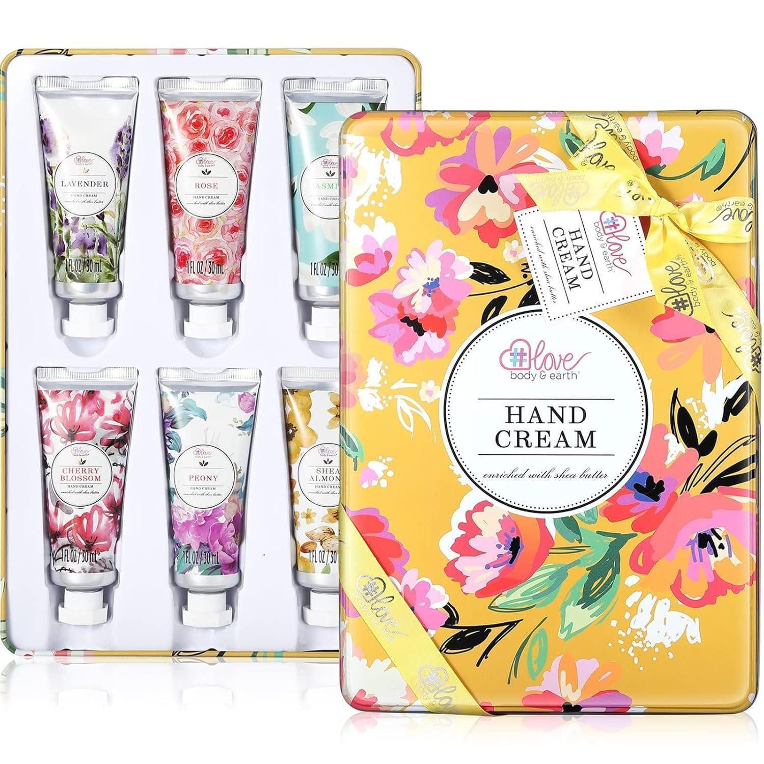LuxusKollektion Pflege-Geschenkset Handcreme-Geschenkset für Frauen, 6-Stück Reisegröße mit