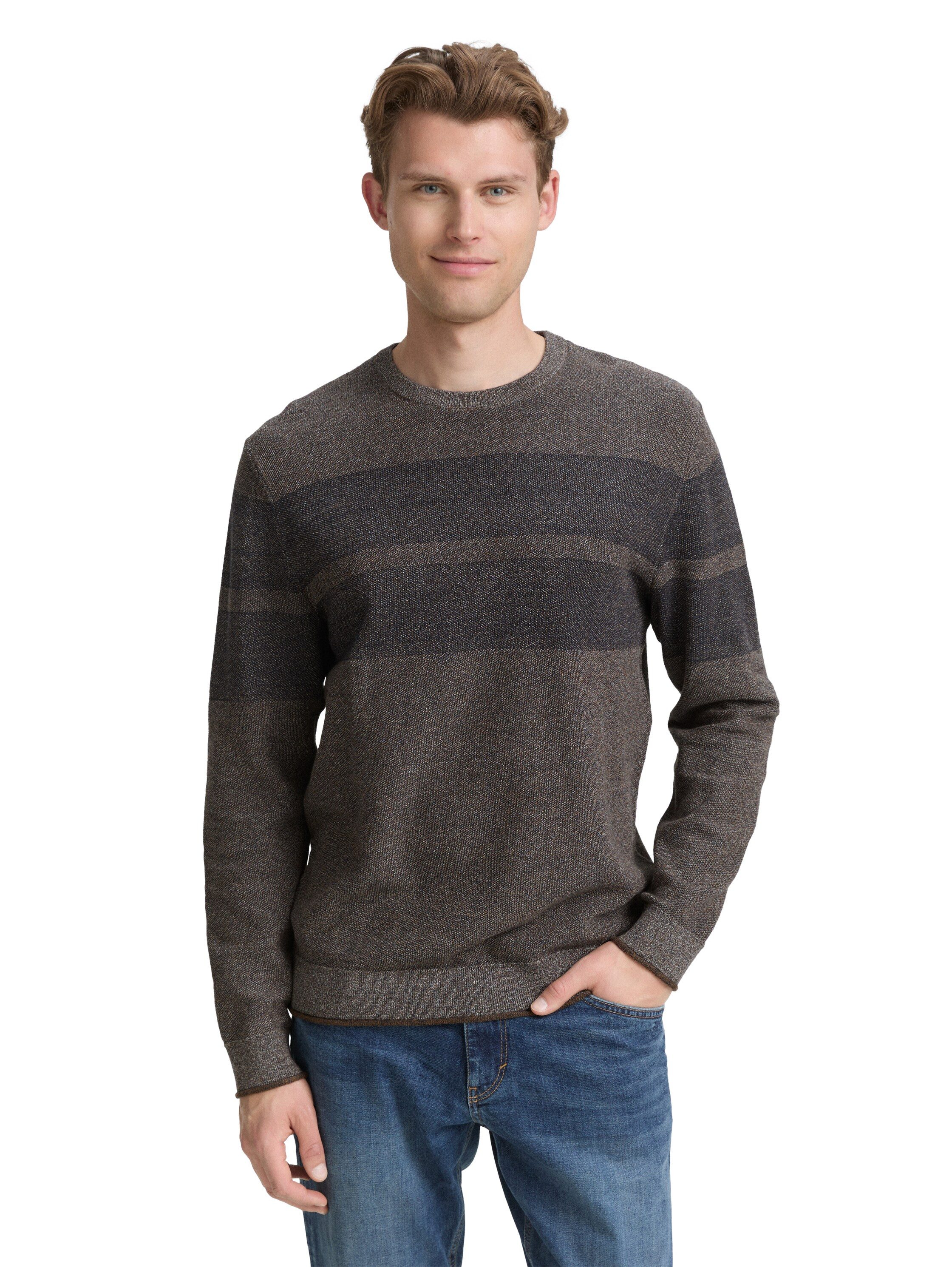 TOM TAILOR Strickpullover im Streifen-Look günstig online kaufen