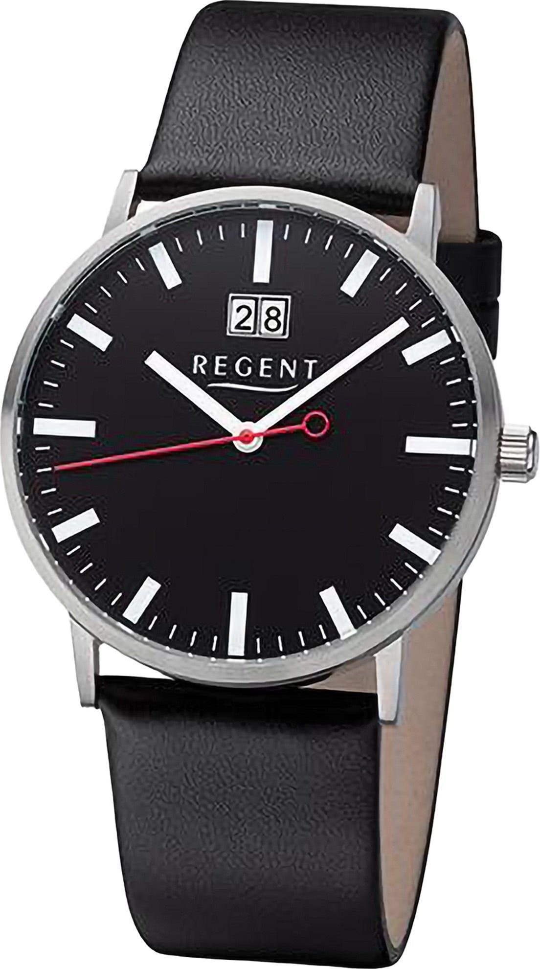 Quarzuhr Regent Herren Armbanduhr Analog