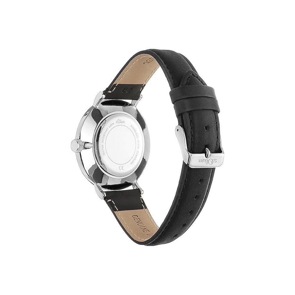 s.Oliver Quarzuhr s.Oliver Armbanduhr mit Kunstlederarmband SO-4228-LQ, s.O günstig online kaufen