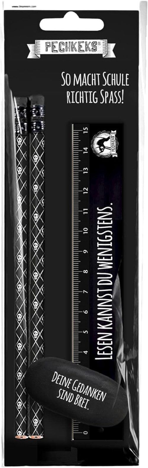 Pechkeks Bleistift Pechkeks Schreibset 4teilig mit coolen Sprüchen